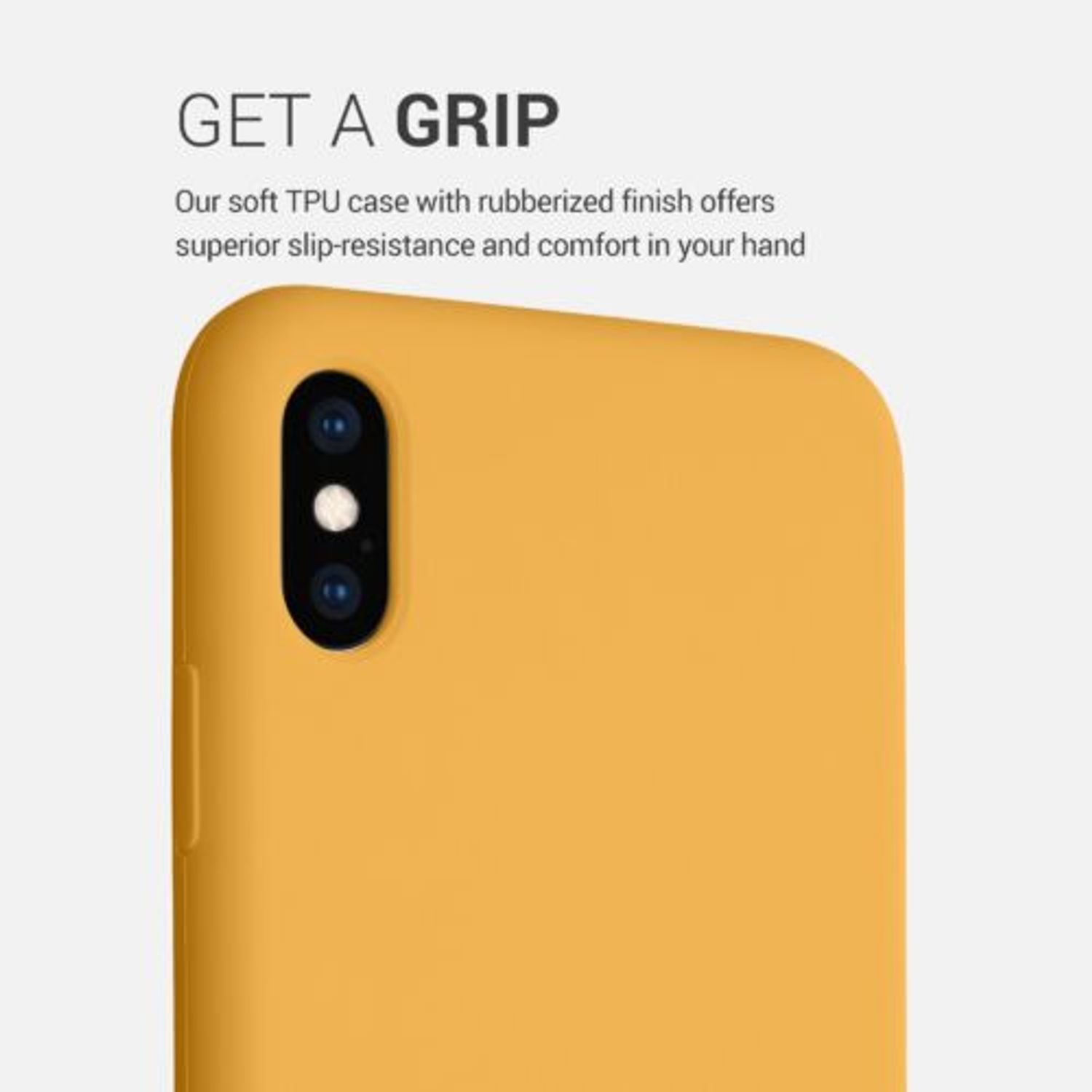 Husa pentru Apple iPhone XS Max, Silicon, Galben, 45909.217 fotografia produsului View 4 L