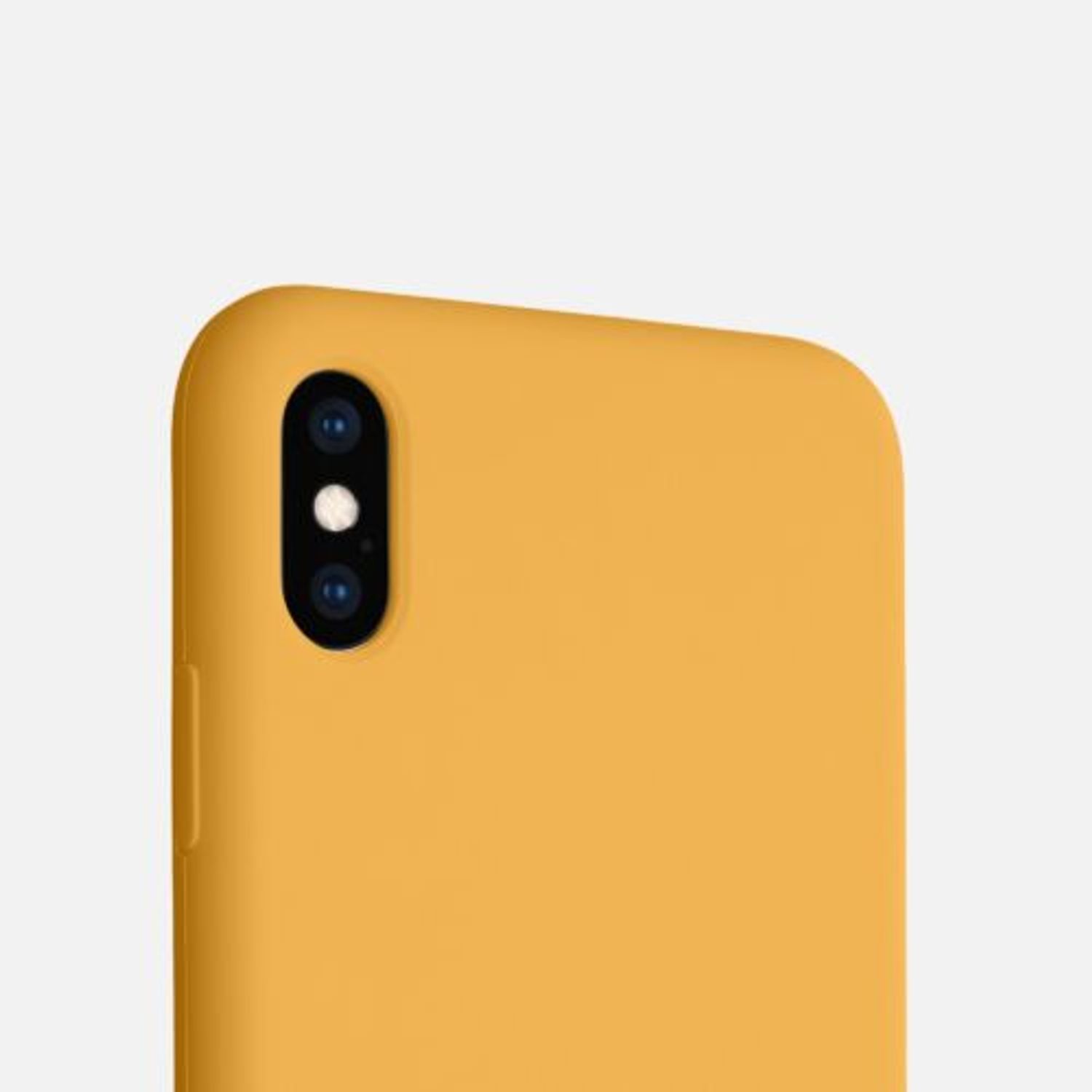 Husa pentru Apple iPhone XS Max, Silicon, Galben, 45909.217 fotografia produsului View 8 L