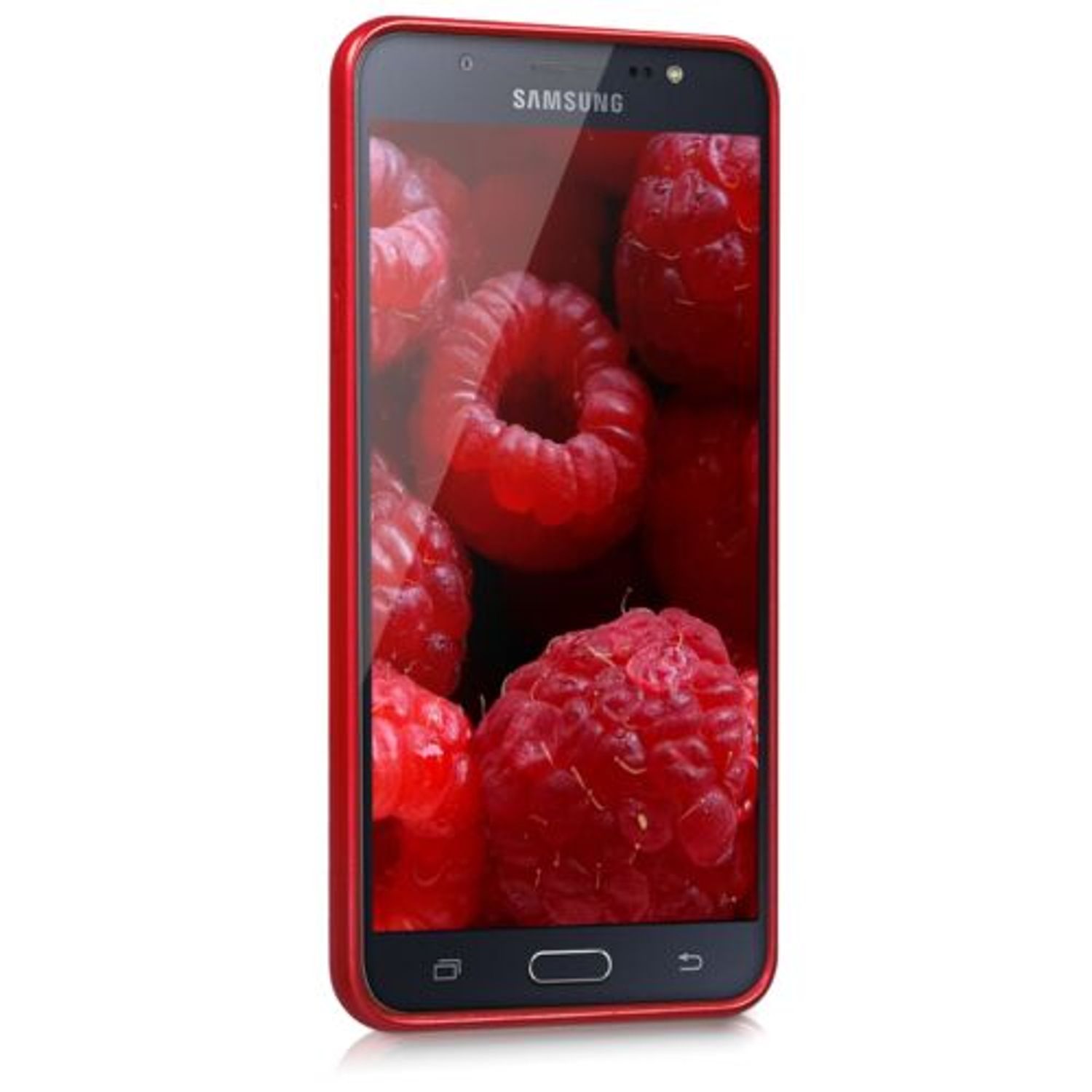 Husa pentru Samsung Galaxy J7 (2016), Silicon, Rosu, 41677.36 fotografia produsului View 5 L