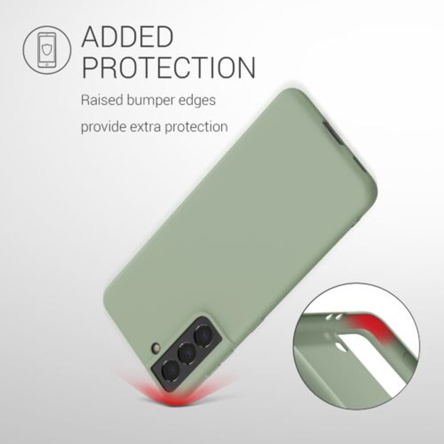 Husa pentru Samsung Galaxy S21, Silicon, Verde, 54055.172 fotografia produsului View 7 L