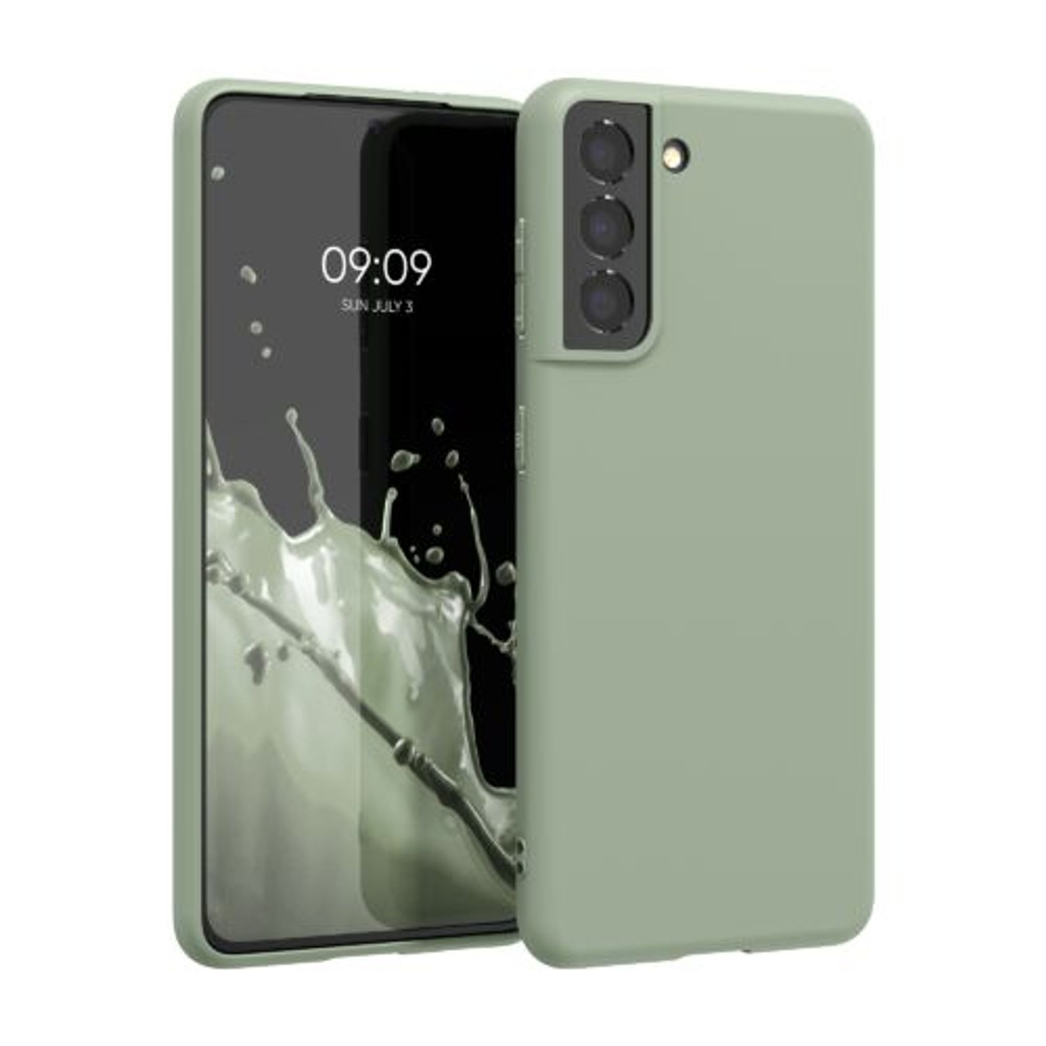 Husa pentru Samsung Galaxy S21, Silicon, Verde, 54055.172 fotografia produsului
