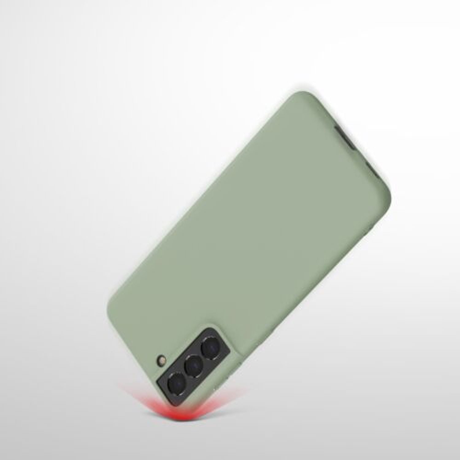 Husa pentru Samsung Galaxy S21, Silicon, Verde, 54055.172 fotografia produsului View 11 L