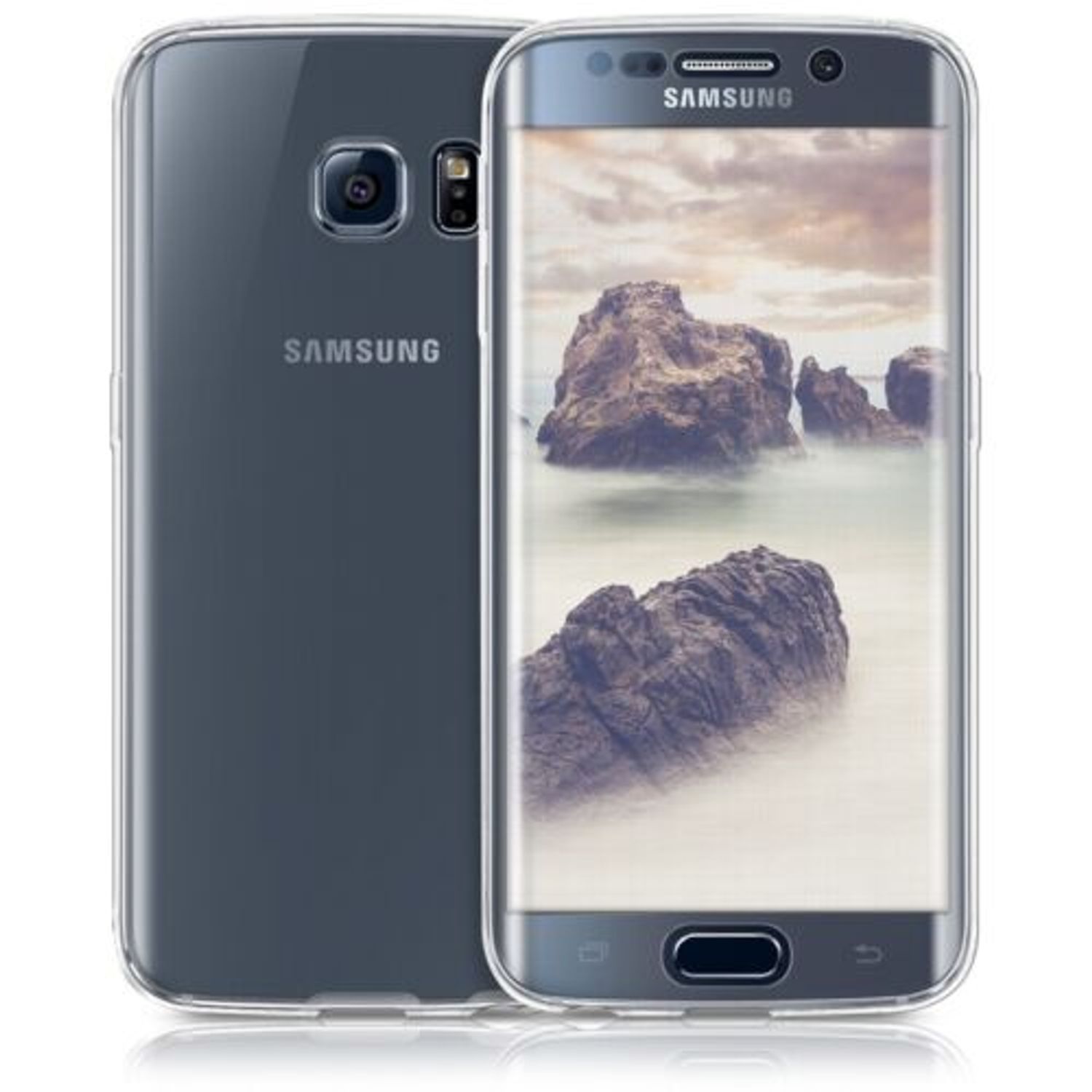 Husa pentru Samsung Galaxy S6 Edge, Silicon, Transparent, 43392.03 fotografia produsului View 7 L