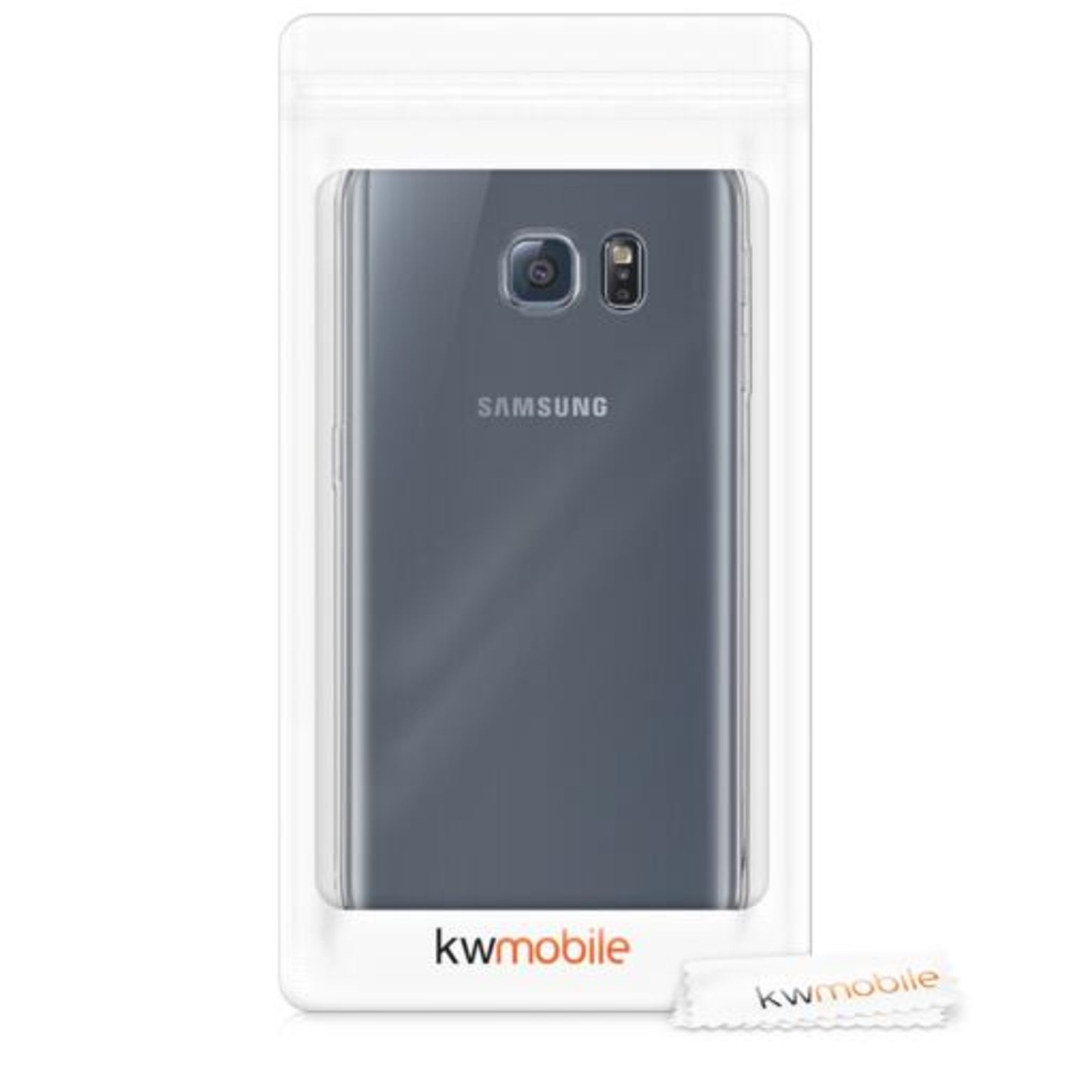 Husa pentru Samsung Galaxy S6 Edge, Silicon, Transparent, 43392.03 fotografia produsului View 9 L