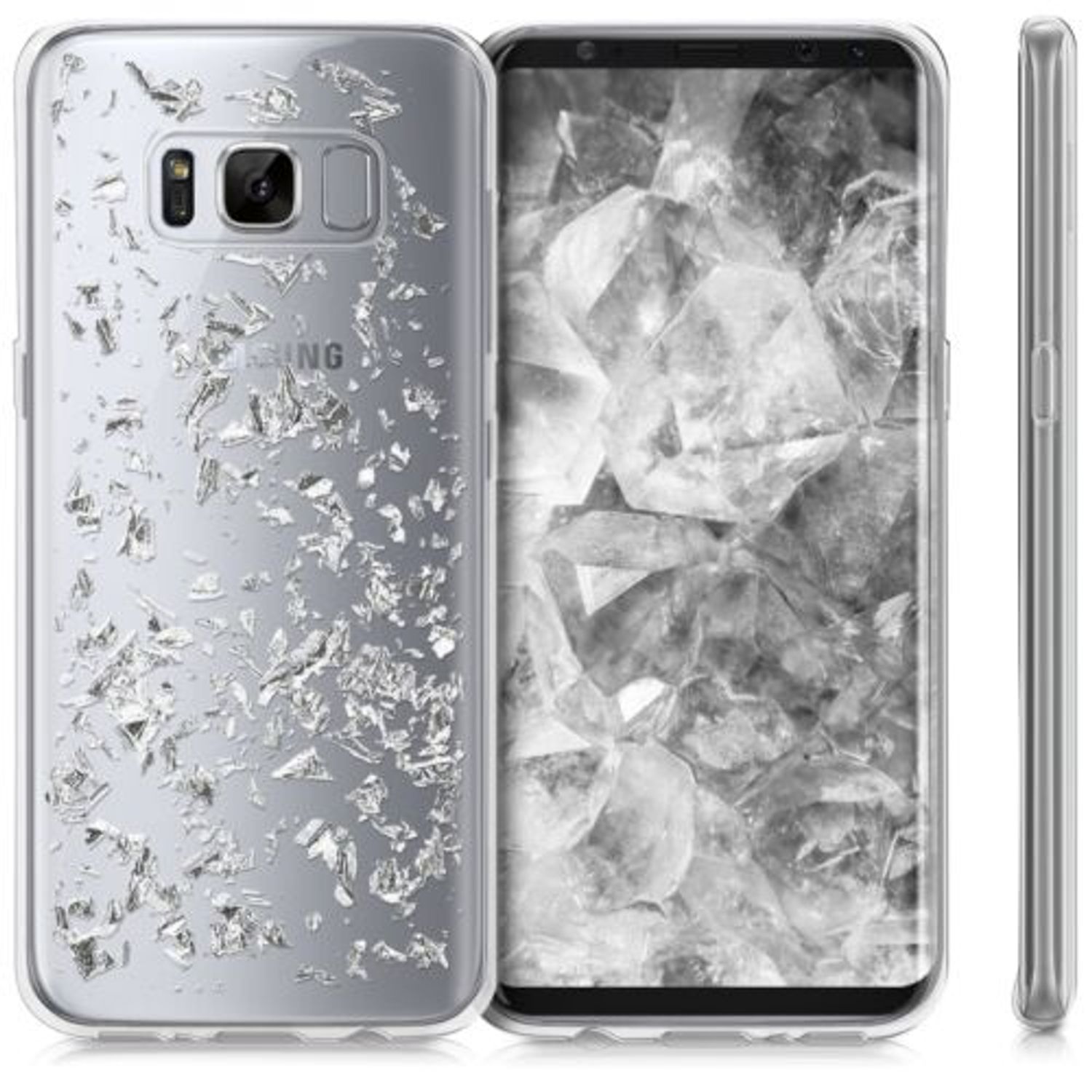 Husa pentru Samsung Galaxy S8, Silicon, Silver, 40980.35 fotografia produsului View 2 L
