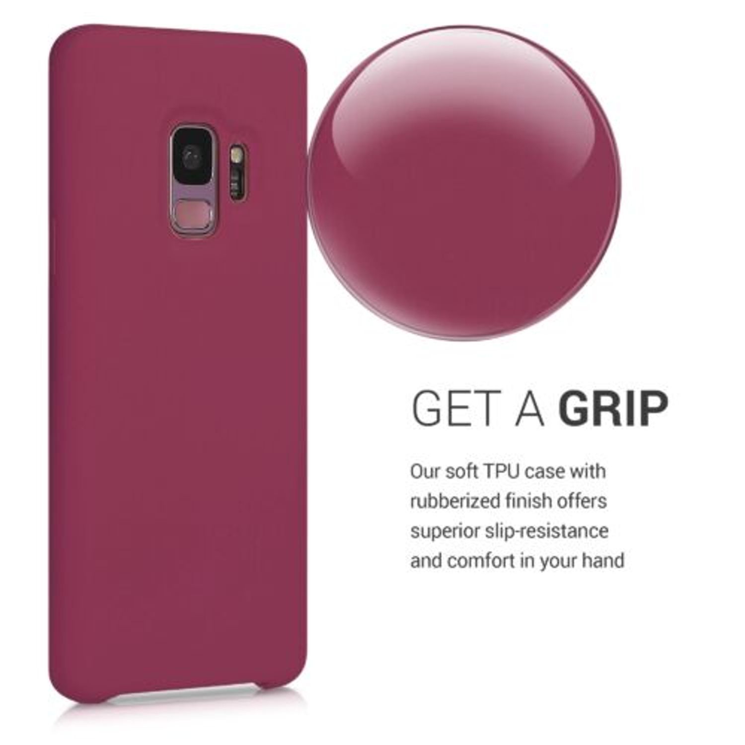 Husa pentru Samsung Galaxy S9, Silicon, Violet, 44182.106 fotografia produsului View 6 L