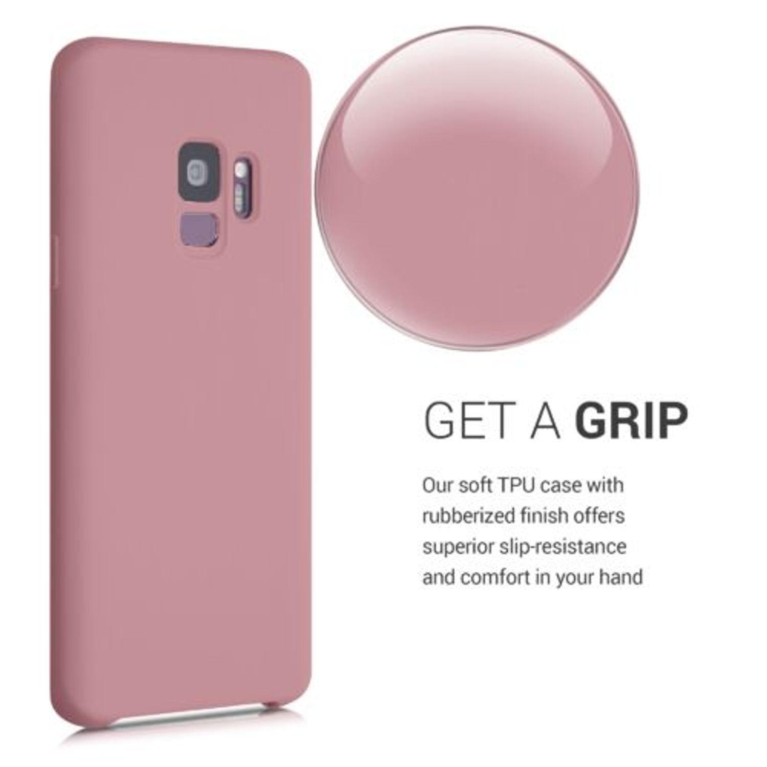 Husa pentru Samsung Galaxy S9, Silicon, Roz, 44182.193 fotografia produsului View 4 L