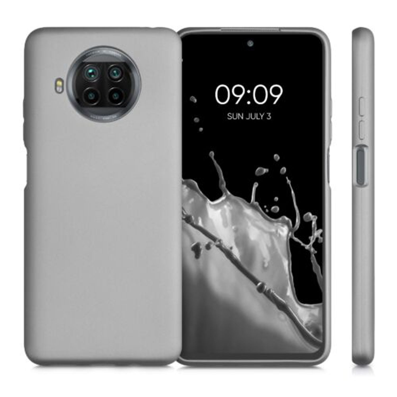 Husa pentru Xiaomi Mi 10T Lite 5G, Silicon, Silver, 53626.67 fotografia produsului View 2 L