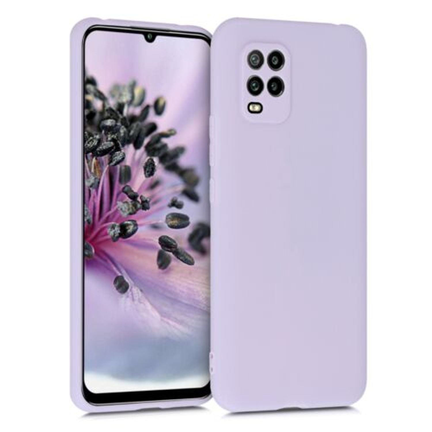 Husa pentru Xiaomi Mi 10 Lite 5G, Silicon, Mov, 52490.108 fotografia produsului