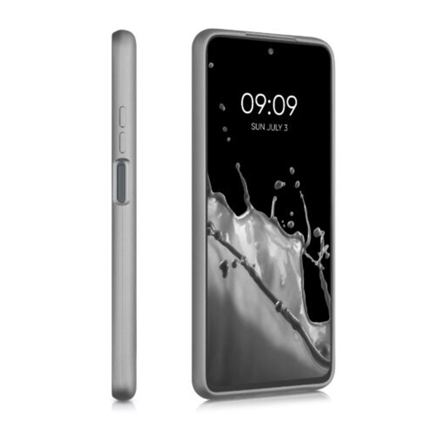 Husa pentru Xiaomi Mi 10T Lite 5G, Silicon, Silver, 53626.67 fotografia produsului View 5 L