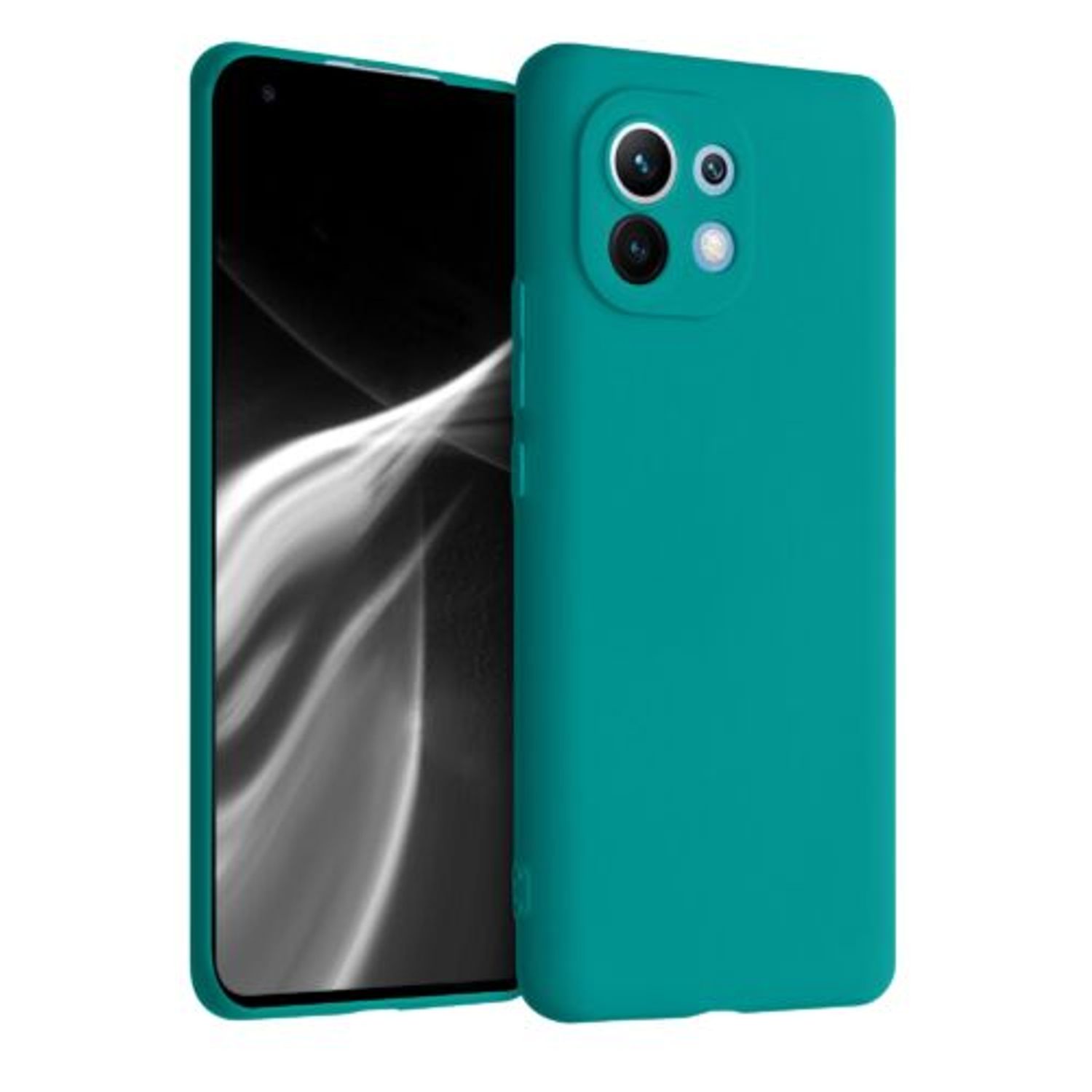 Husa pentru Xiaomi Mi 11, Silicon, Verde, 54188.57 fotografia produsului