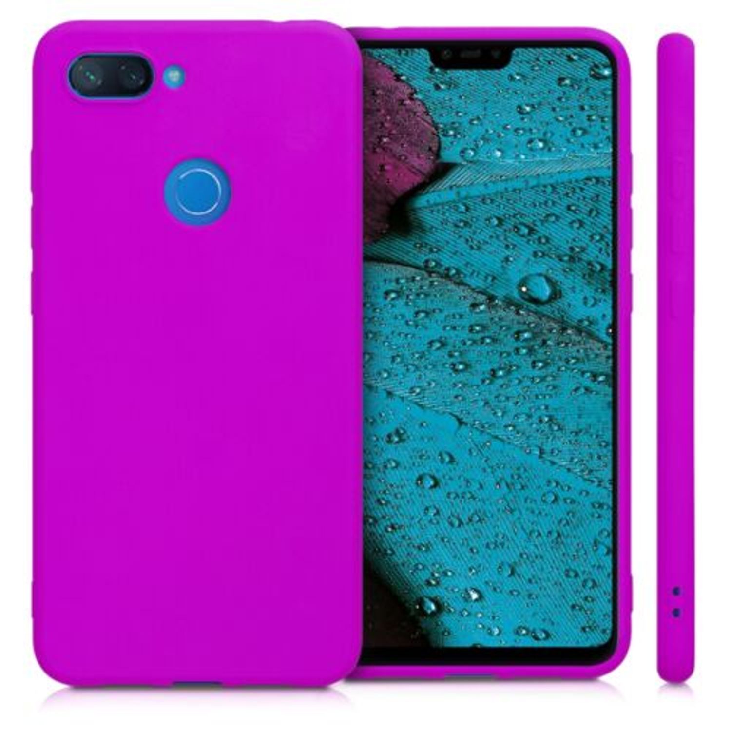 Husa pentru Xiaomi Mi 8 Lite, Silicon, Violet, 49281.82 fotografia produsului View 7 L