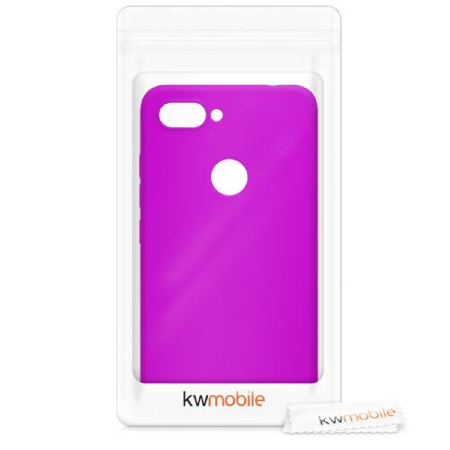 Husa pentru Xiaomi Mi 8 Lite, Silicon, Violet, 49281.82 fotografia produsului View 6 L
