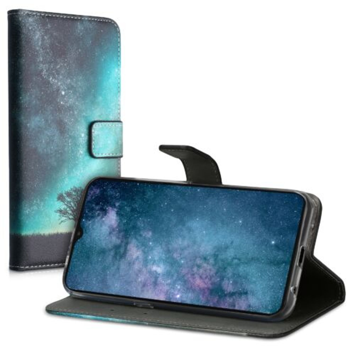Husa pentru Motorola Moto E7, Piele ecologica, Multicolor, 54694.01 fotografia produsului View 2 L