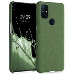 Husa pentru OnePlus Nord N10 5G, Textil, Verde, 55761.07 fotografia produsului