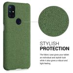 Husa pentru OnePlus Nord N10 5G, Textil, Verde, 55761.07 fotografia produsului View 4 S
