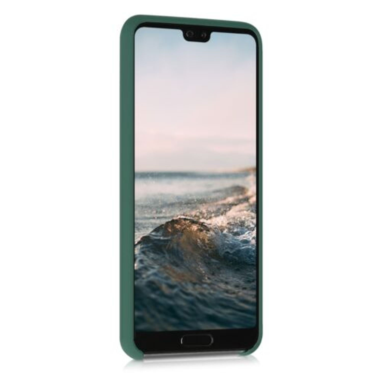 Husa pentru Huawei P20, Silicon, Verde, 45689.166 fotografia produsului View 3 L