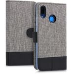 Husa pentru Huawei P20 Lite, Textil, Gri, 44363.01 fotografia produsului View 4 S