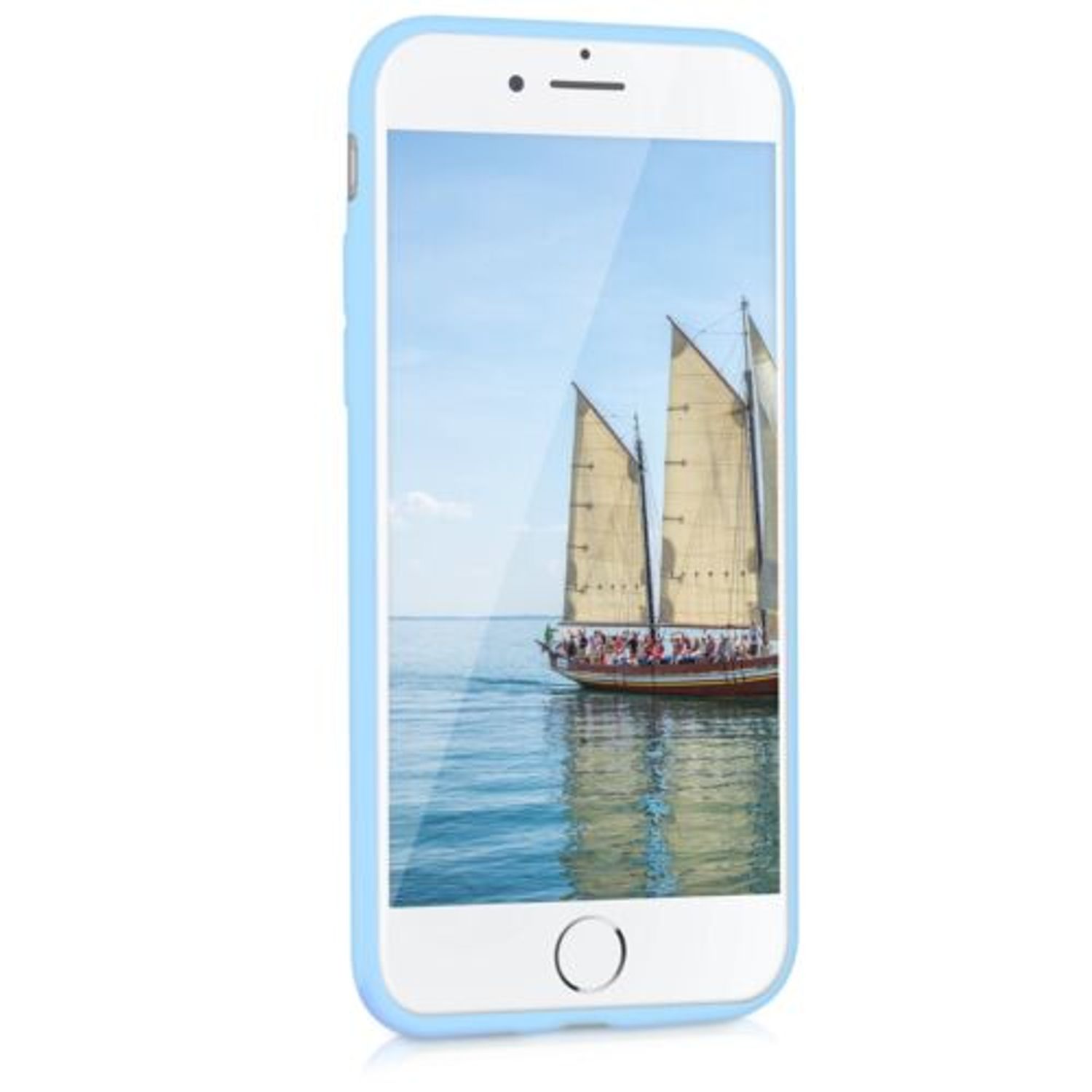Husa pentru Apple iPhone 8/iPhone 7/iPhone SE 2, Silicon, Albastru, 39458.23 fotografia produsului View 3 L