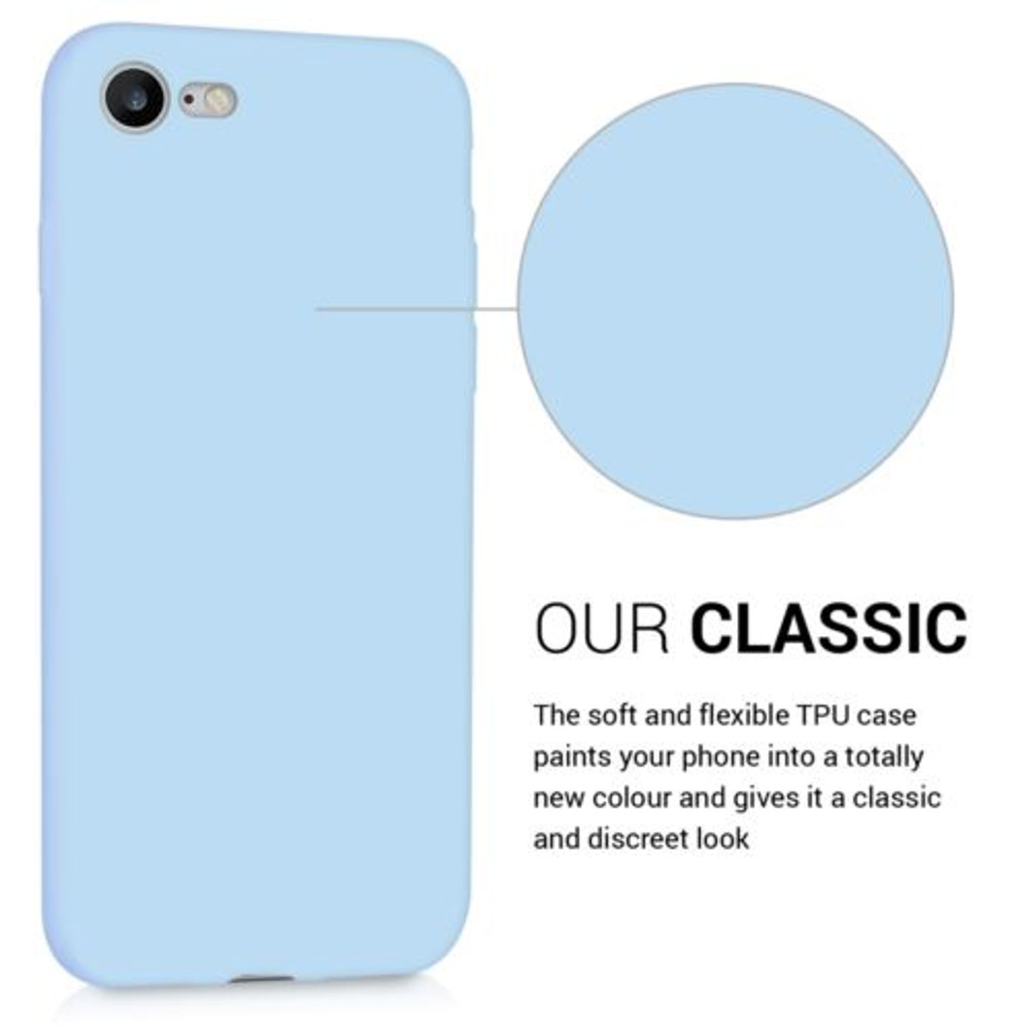 Husa pentru Apple iPhone 8/iPhone 7/iPhone SE 2, Silicon, Albastru, 39458.23 fotografia produsului View 4 L