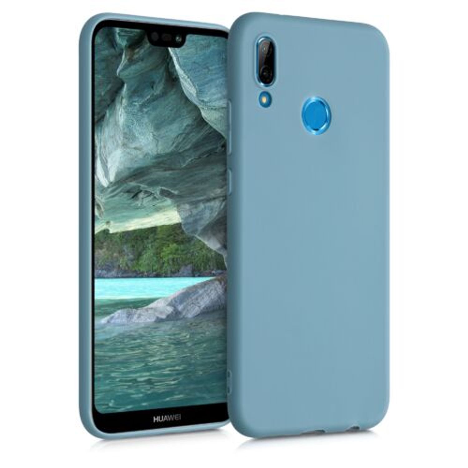 Husa pentru Huawei P20 Lite, Silicon, Albastru, 44358.207 fotografia produsului