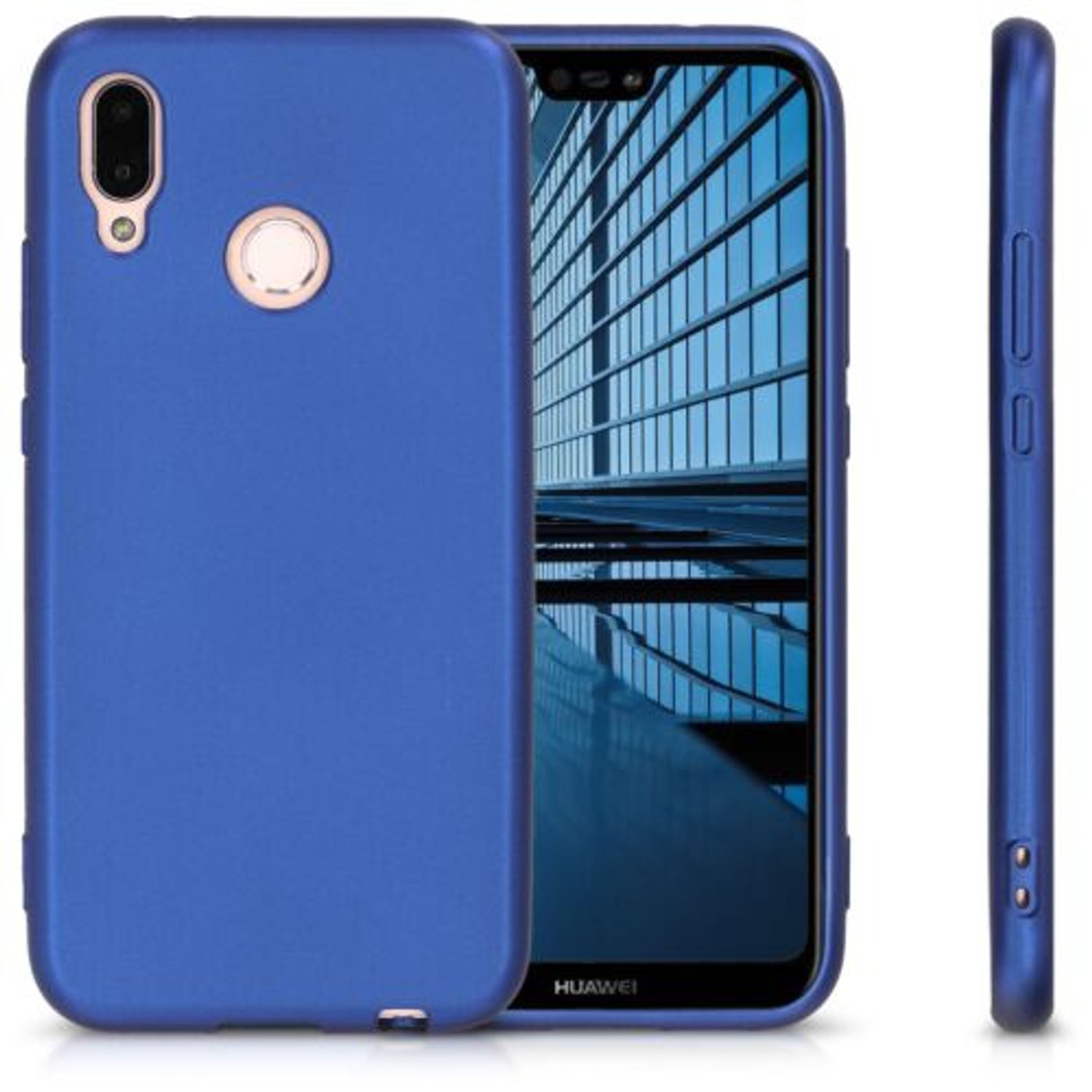 Husa pentru Huawei P20 Lite, Silicon, Albastru, 44359.64 fotografia produsului View 2 L