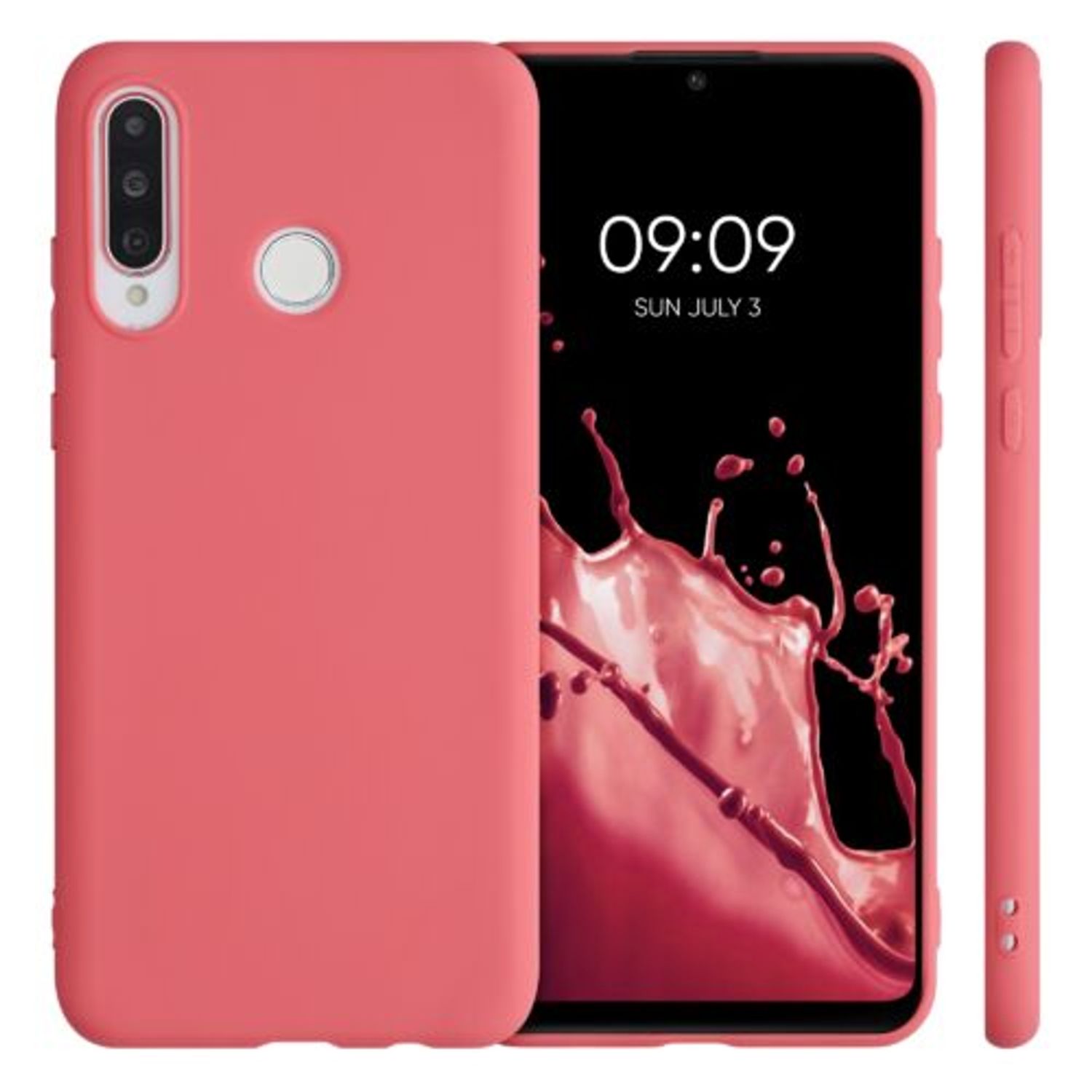 Husa pentru Huawei P30 Lite, Silicon, Roz, 47499.219 fotografia produsului View 2 L
