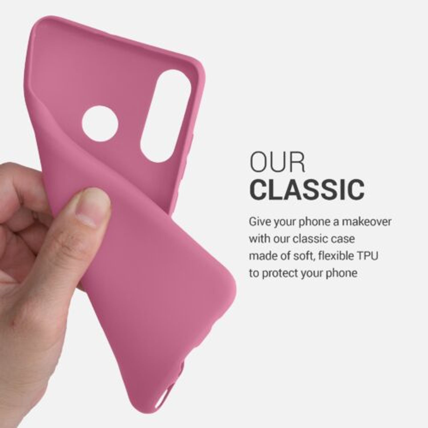 Husa pentru Huawei P30 Lite, Silicon, Roz, 47499.212 fotografia produsului View 6 L