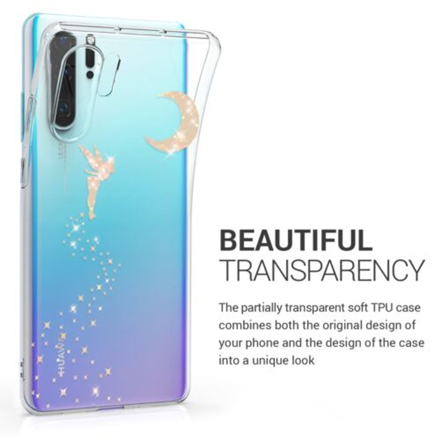 Husa pentru Huawei P30 Pro, Silicon, Rose Gold, 49256.03 fotografia produsului View 3 L