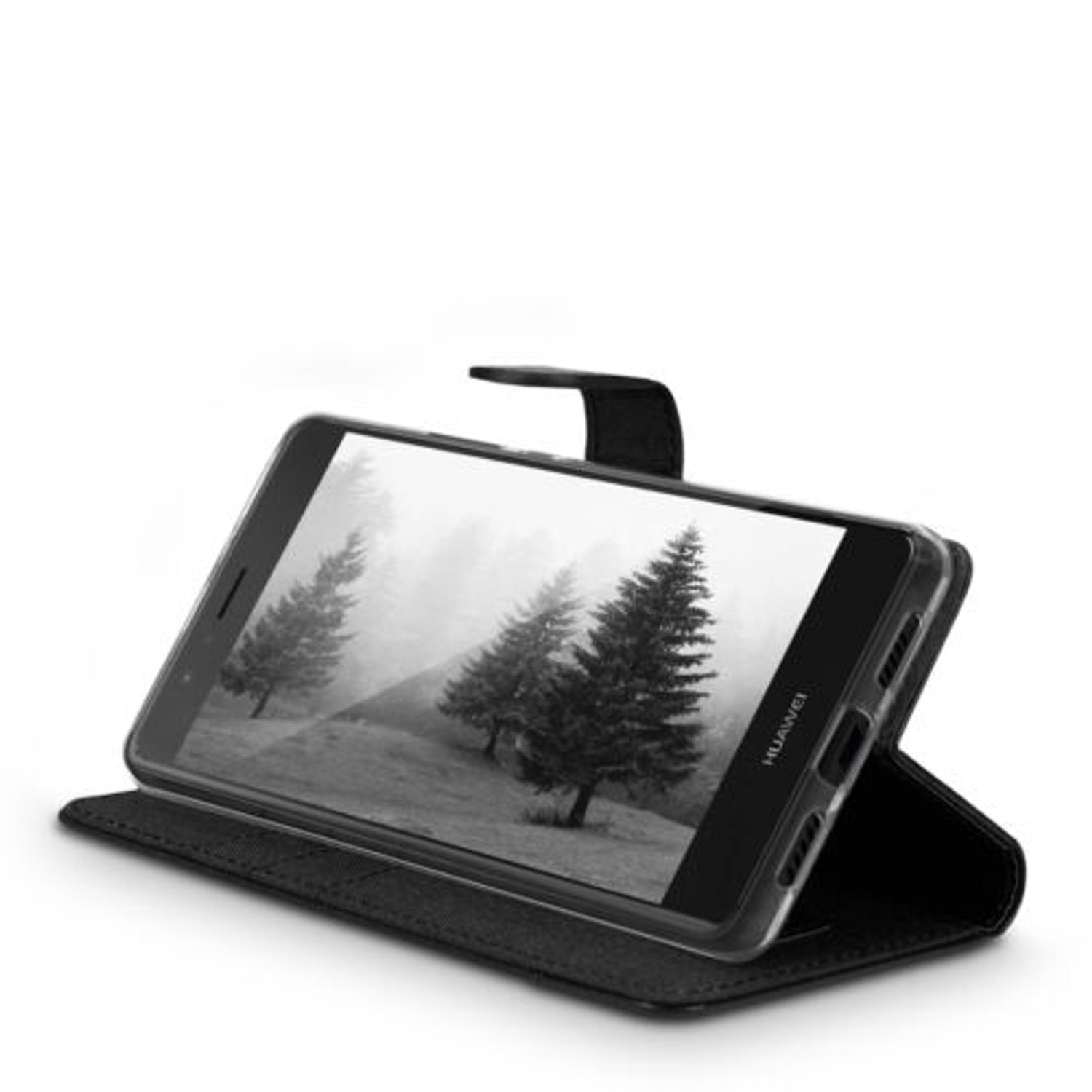 Husa pentru Huawei P9 Lite, Textil, Negru, 38037.73 fotografia produsului View 9 L