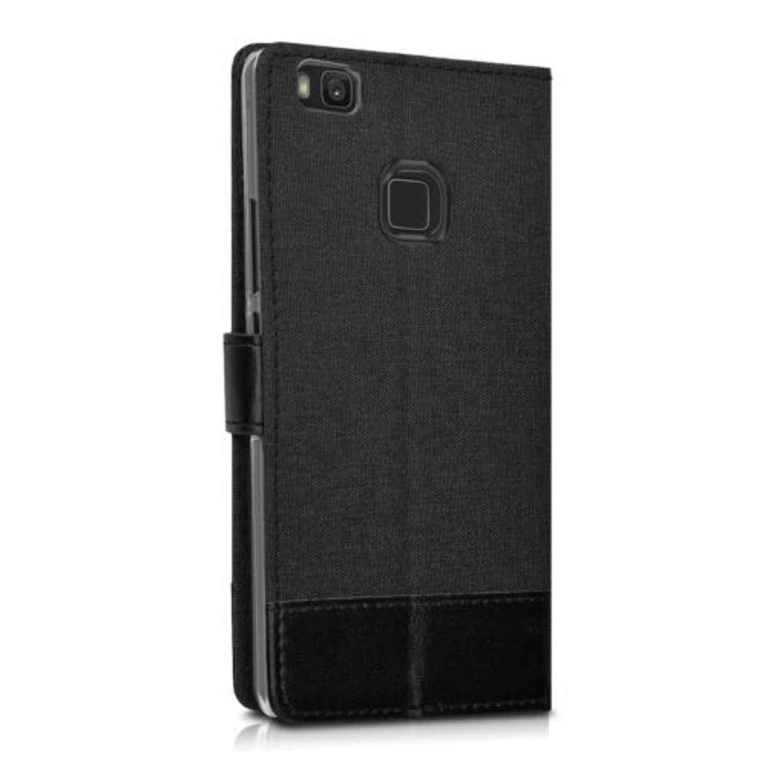 Husa pentru Huawei P9 Lite, Textil, Negru, 38037.73 fotografia produsului View 5 L