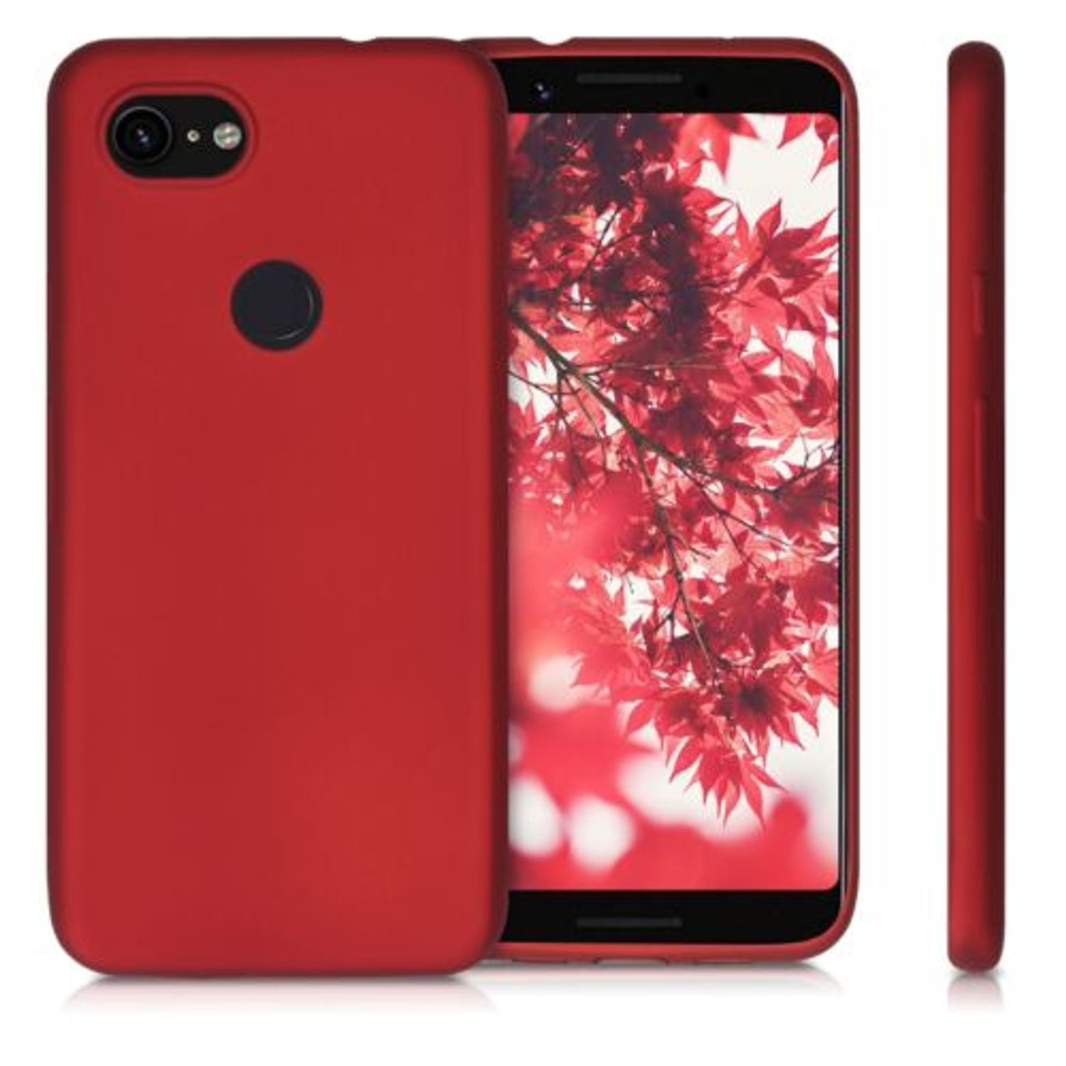Husa pentru Google Pixel 3a, Silicon, Rosu, 52339.36 fotografia produsului View 2 L