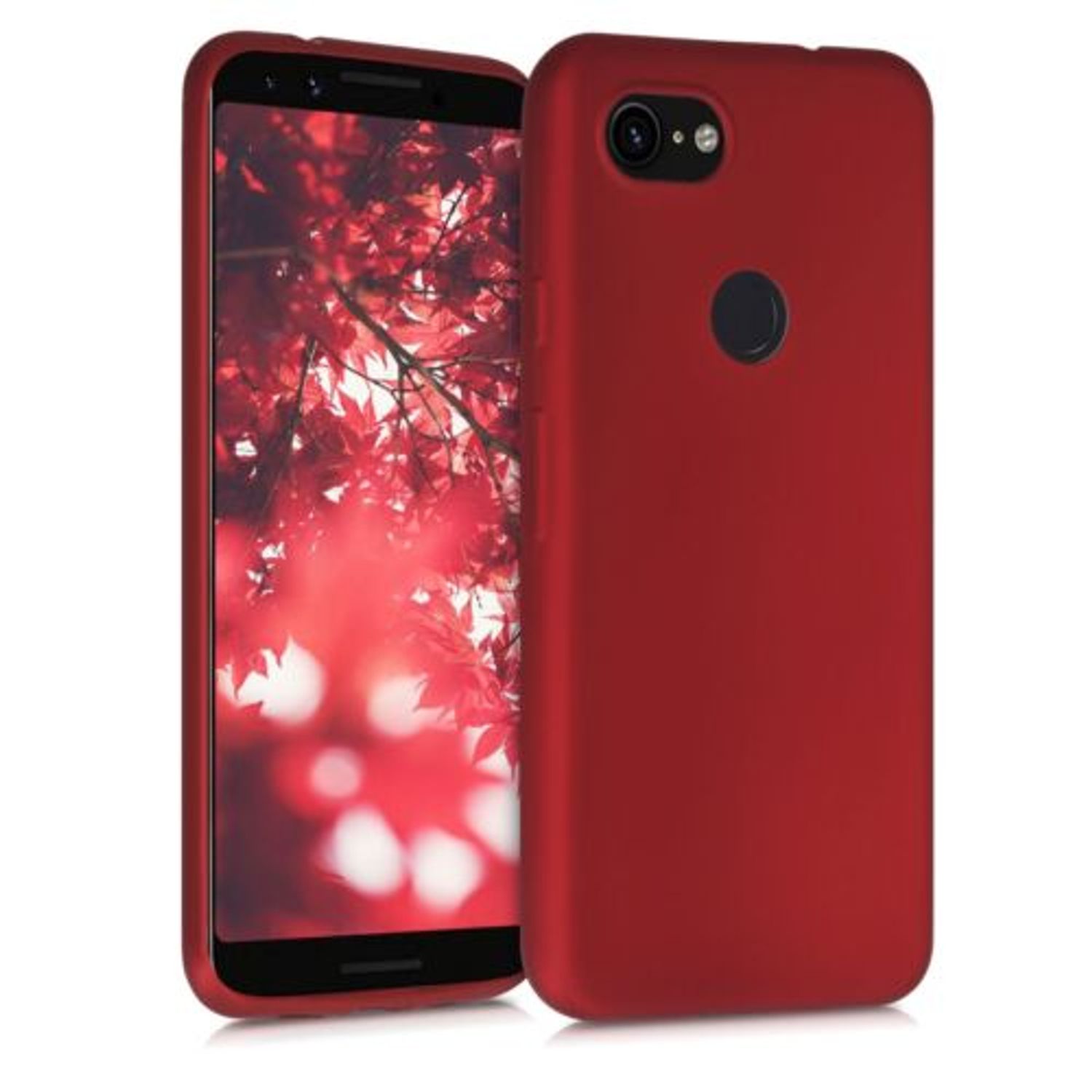 Husa pentru Google Pixel 3a, Silicon, Rosu, 52339.36 fotografia produsului