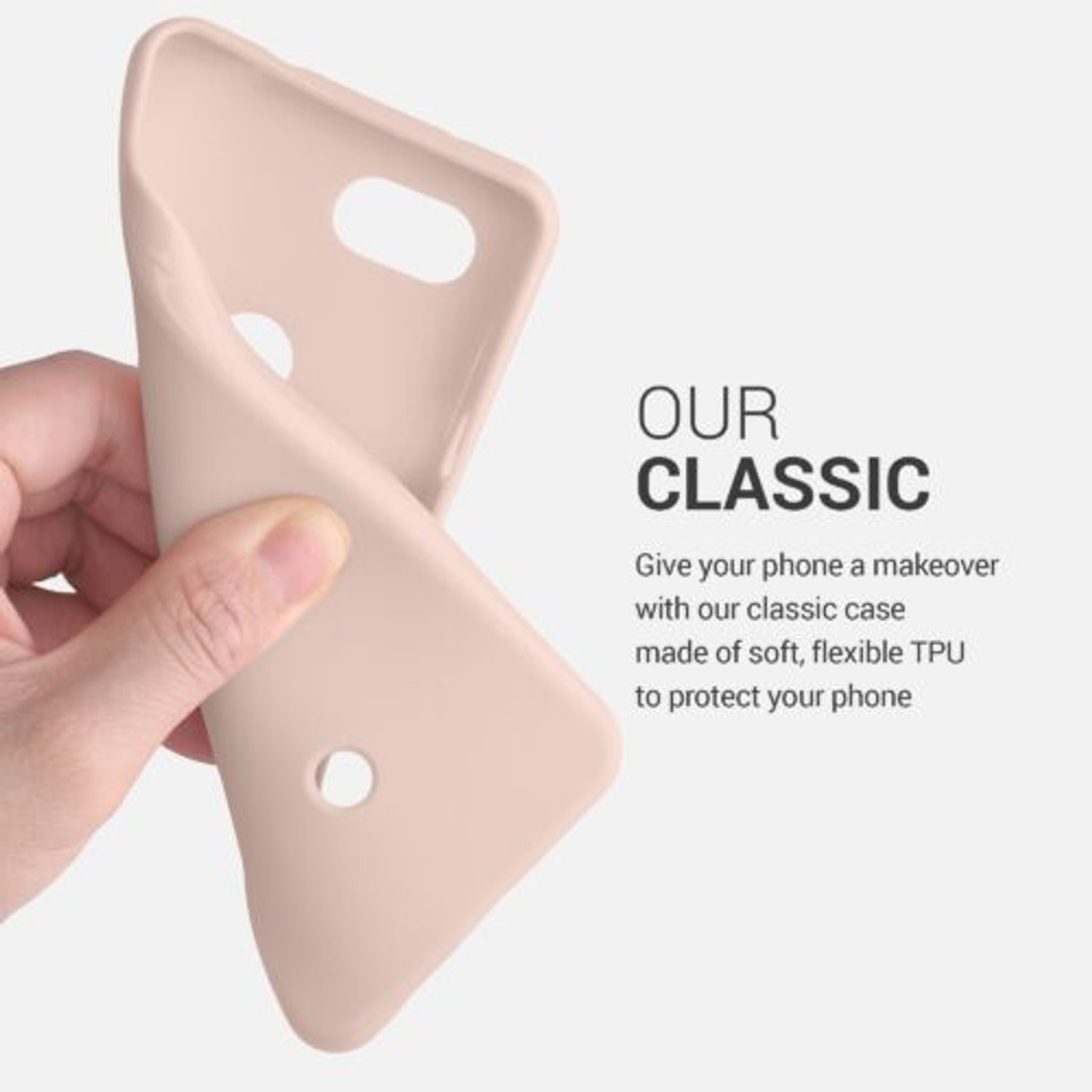 Husa pentru Google Pixel 3a, Silicon, Roz, 47590.10 fotografia produsului View 4 L