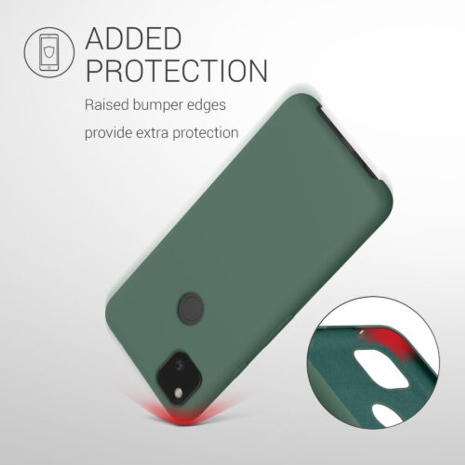 Husa pentru Google Pixel 4a, Silicon, Verde, 52549.166 fotografia produsului View 6 L