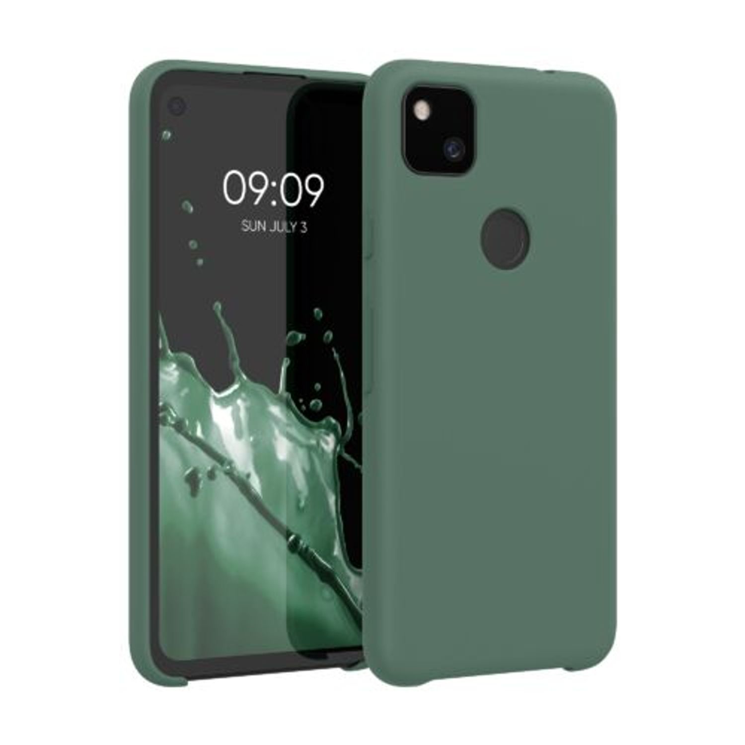 Husa pentru Google Pixel 4a, Silicon, Verde, 52549.166 fotografia produsului