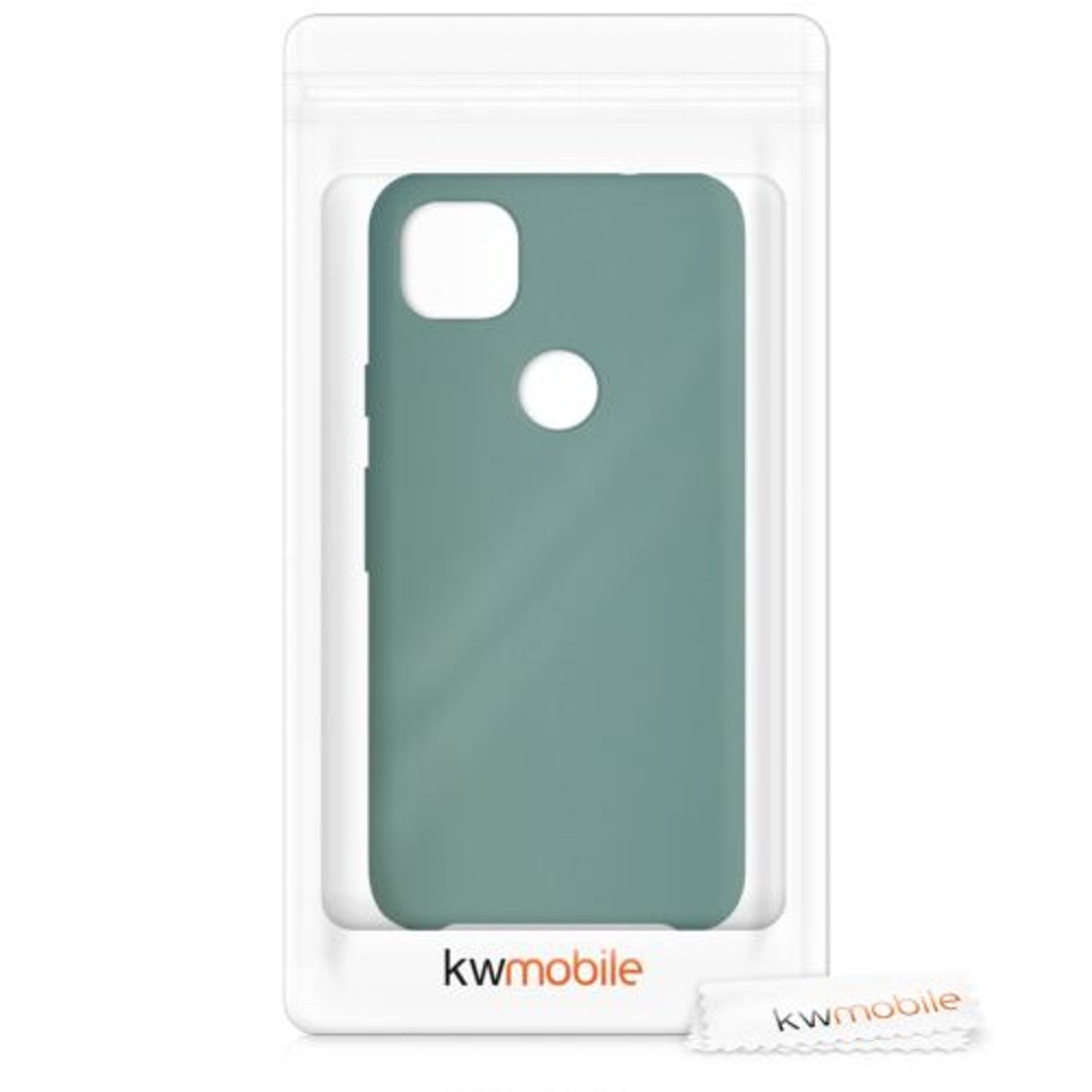 Husa pentru Google Pixel 4a, Silicon, Verde, 52549.166 fotografia produsului View 7 L