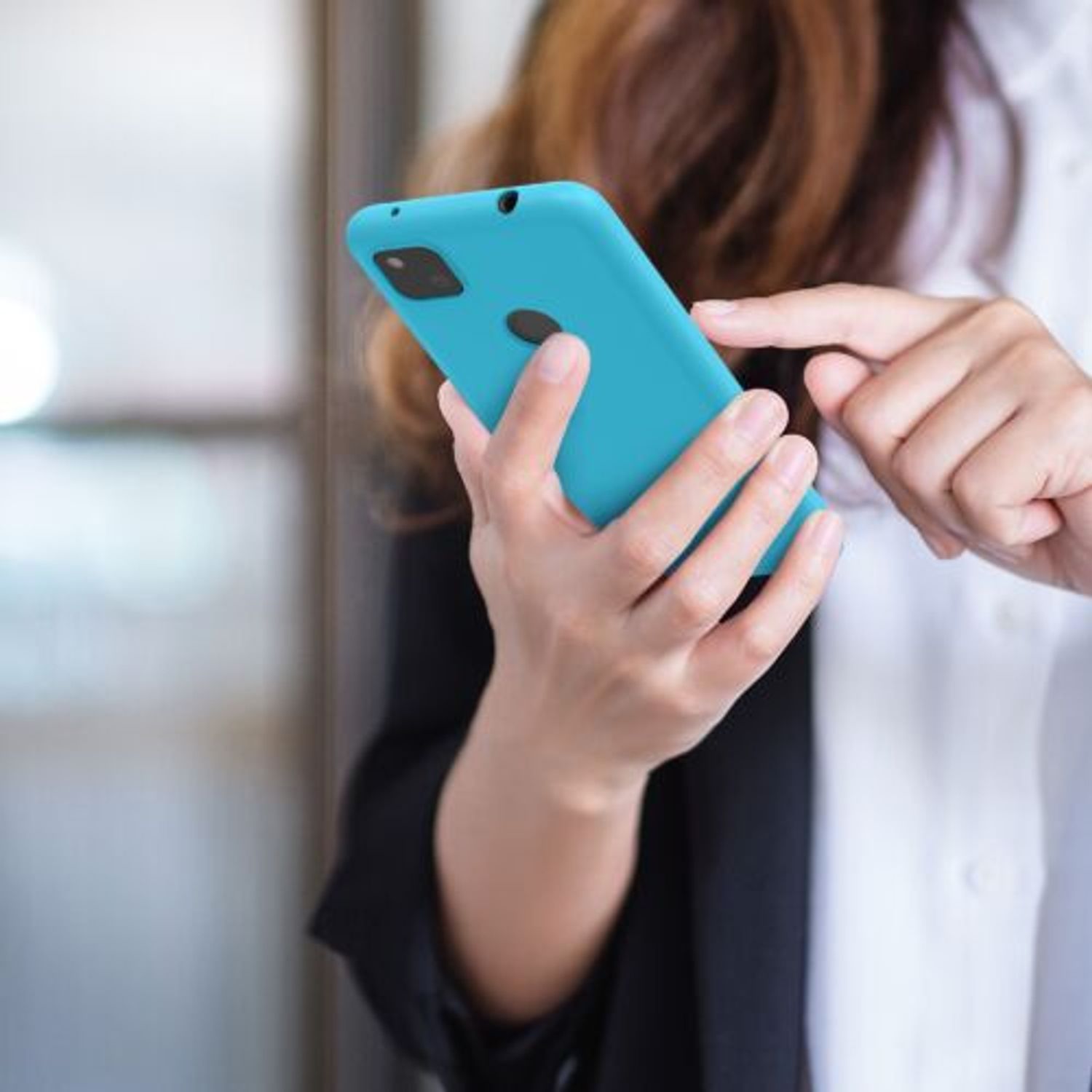 Husa pentru Google Pixel 4a, Silicon, Albastru, 52357.223 fotografia produsului View 5 L