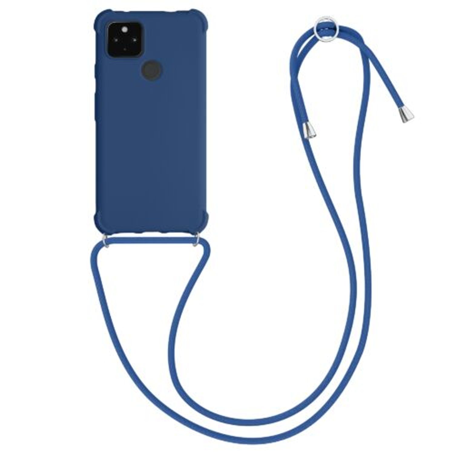 Husa pentru Google Pixel 4a 5G, Silicon, Albastru, 55914.17 fotografia produsului
