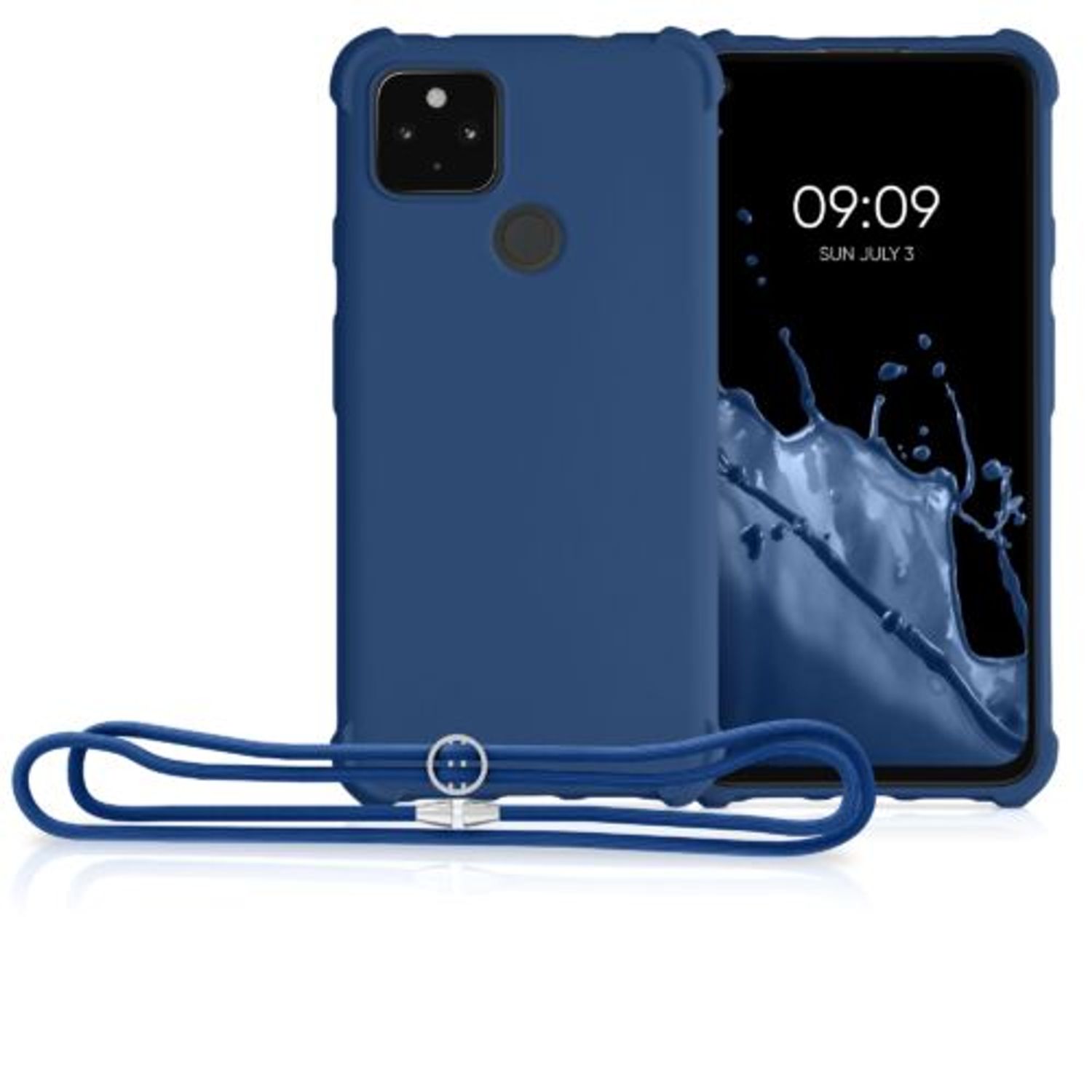 Husa pentru Google Pixel 4a 5G, Silicon, Albastru, 55914.17 fotografia produsului View 8 L