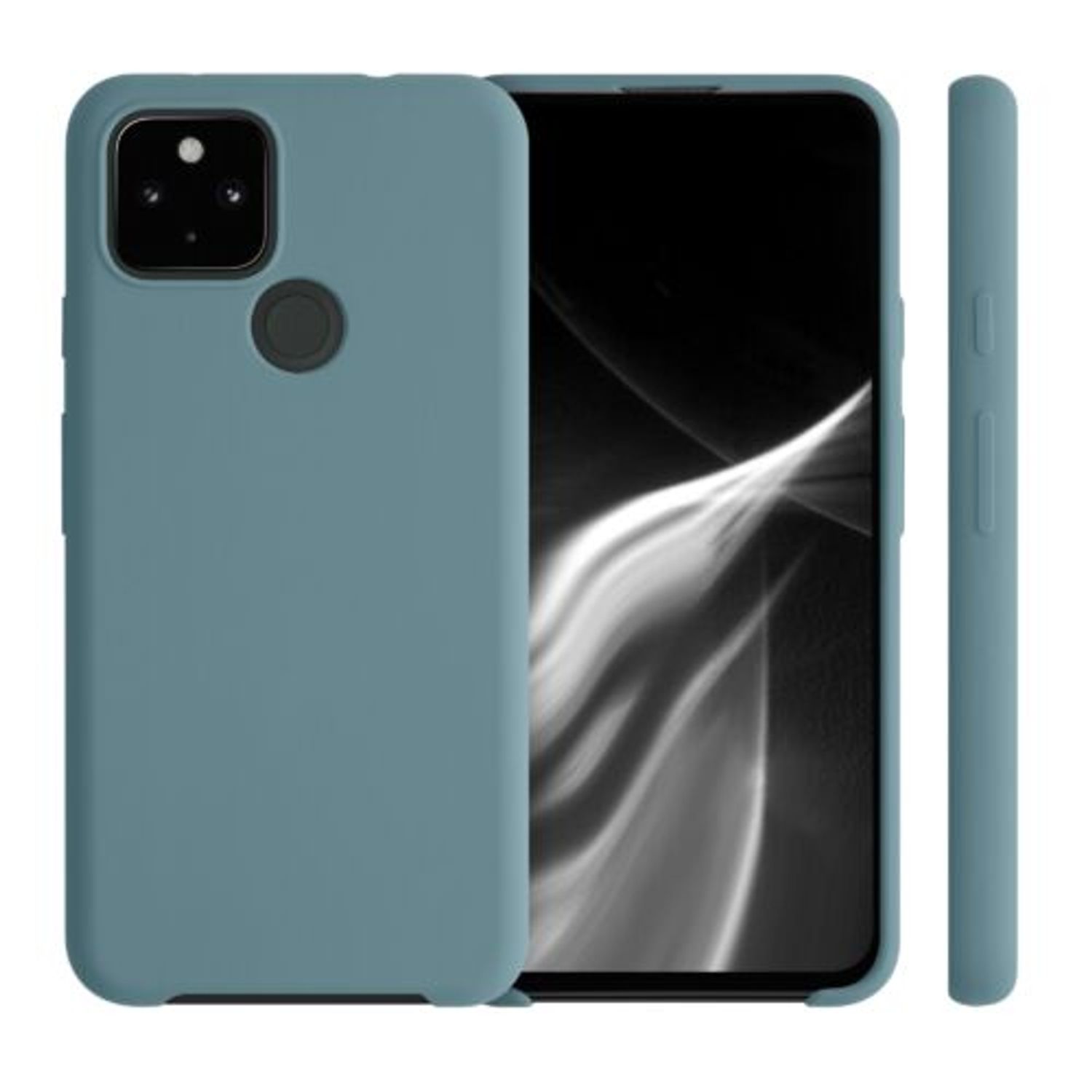 Husa pentru Google Pixel 4a 5G, Silicon, Albastru, 53932.207 fotografia produsului View 2 L