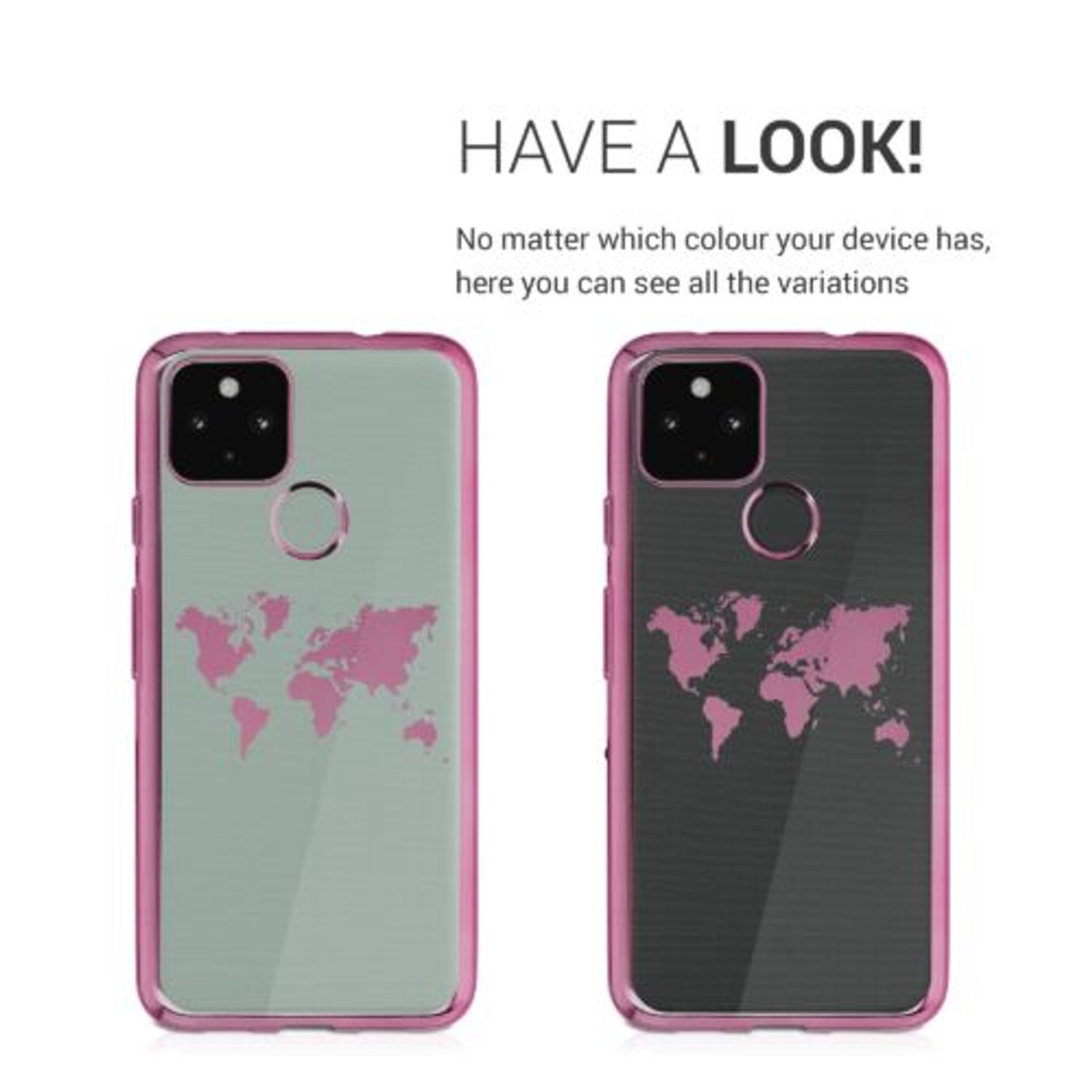Husa pentru Google Pixel 4a 5G, Silicon, Roz, 54162.02 fotografia produsului View 5 L