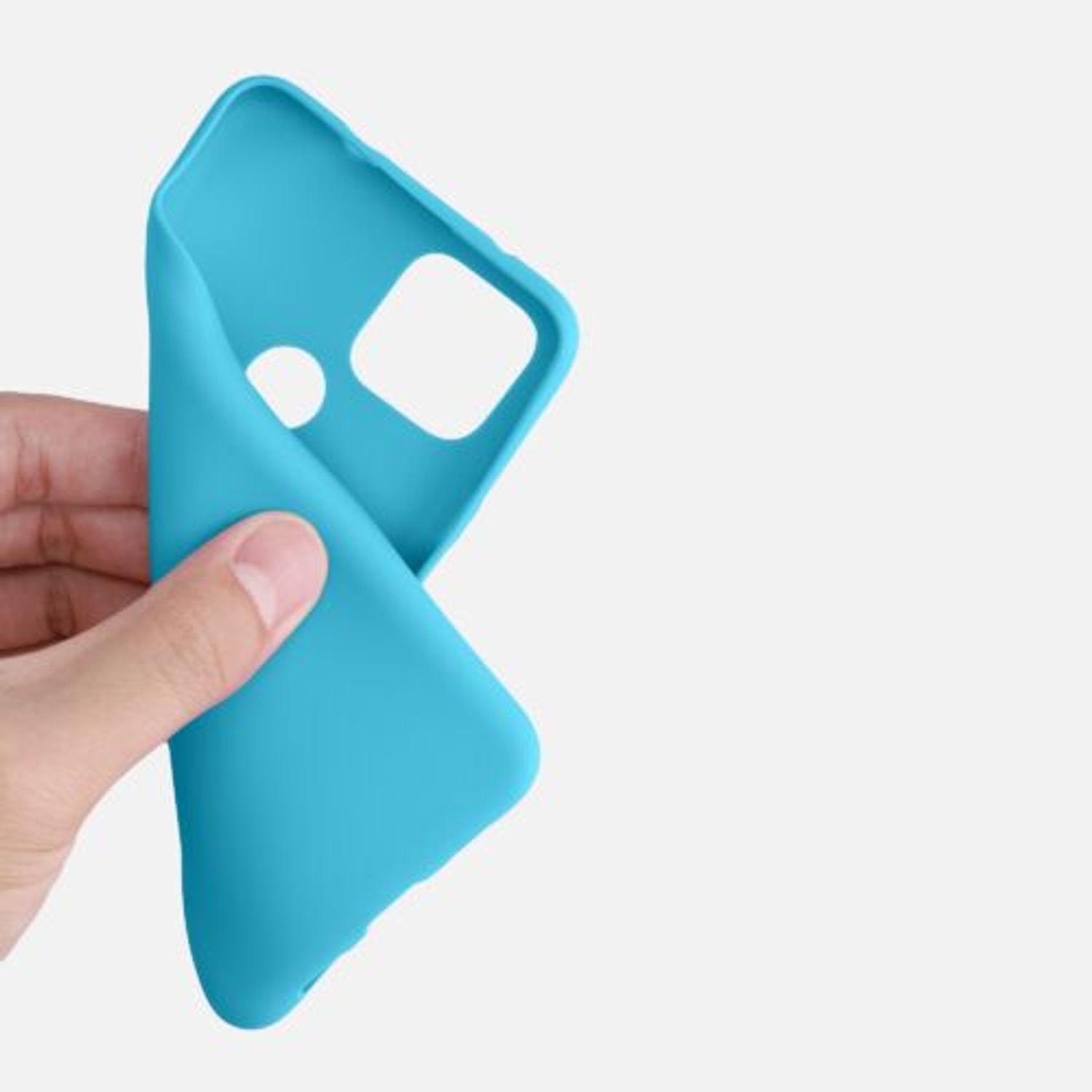 Husa pentru Google Pixel 4a 5G, Silicon, Albastru, 51727.223 fotografia produsului View 8 L