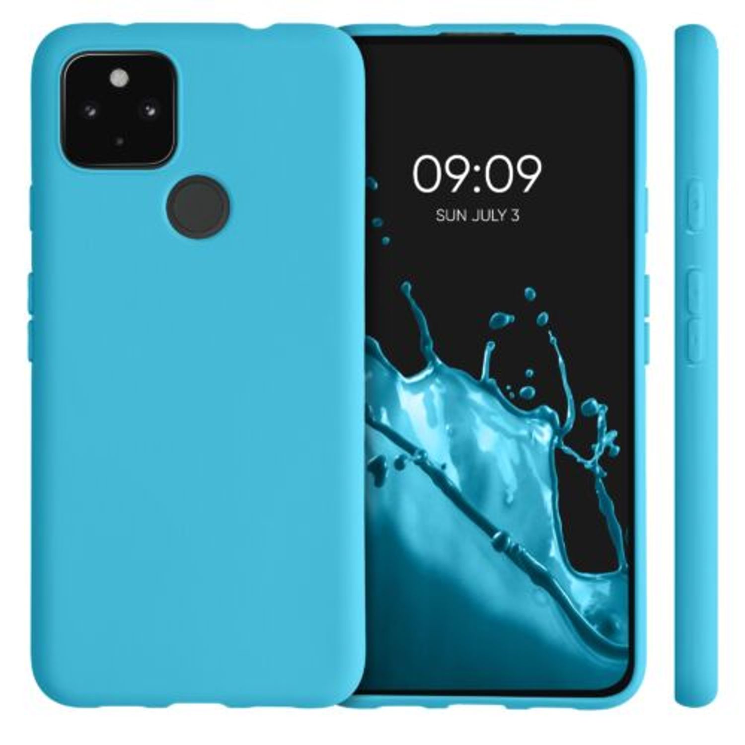 Husa pentru Google Pixel 4a 5G, Silicon, Albastru, 51727.223 fotografia produsului View 2 L