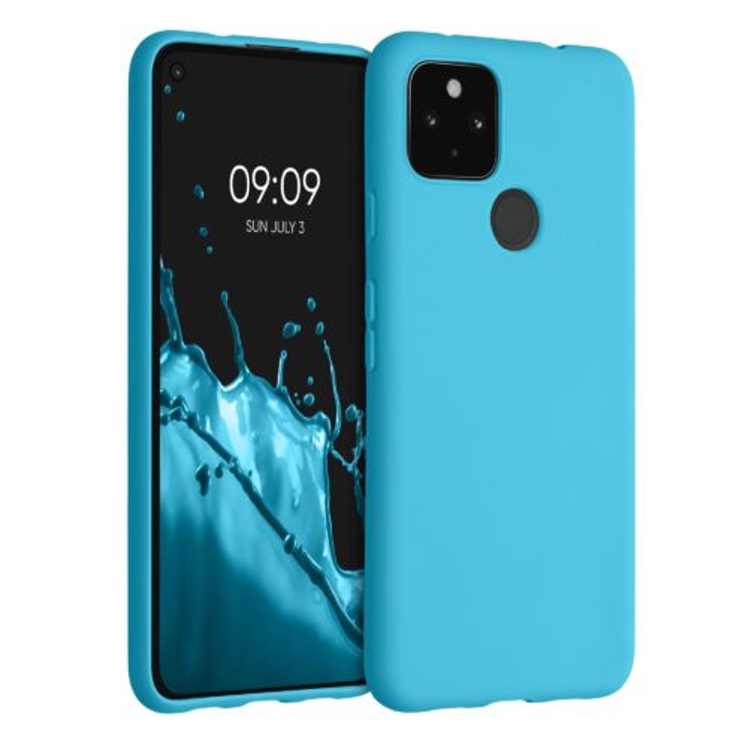 Husa pentru Google Pixel 4a 5G, Silicon, Albastru, 51727.223 fotografia produsului