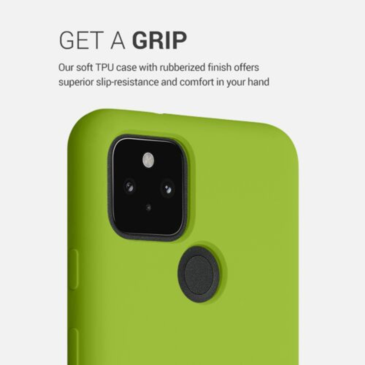 Husa pentru Google Pixel 5, Silicon, Verde, 53633.220 fotografia produsului View 4 L