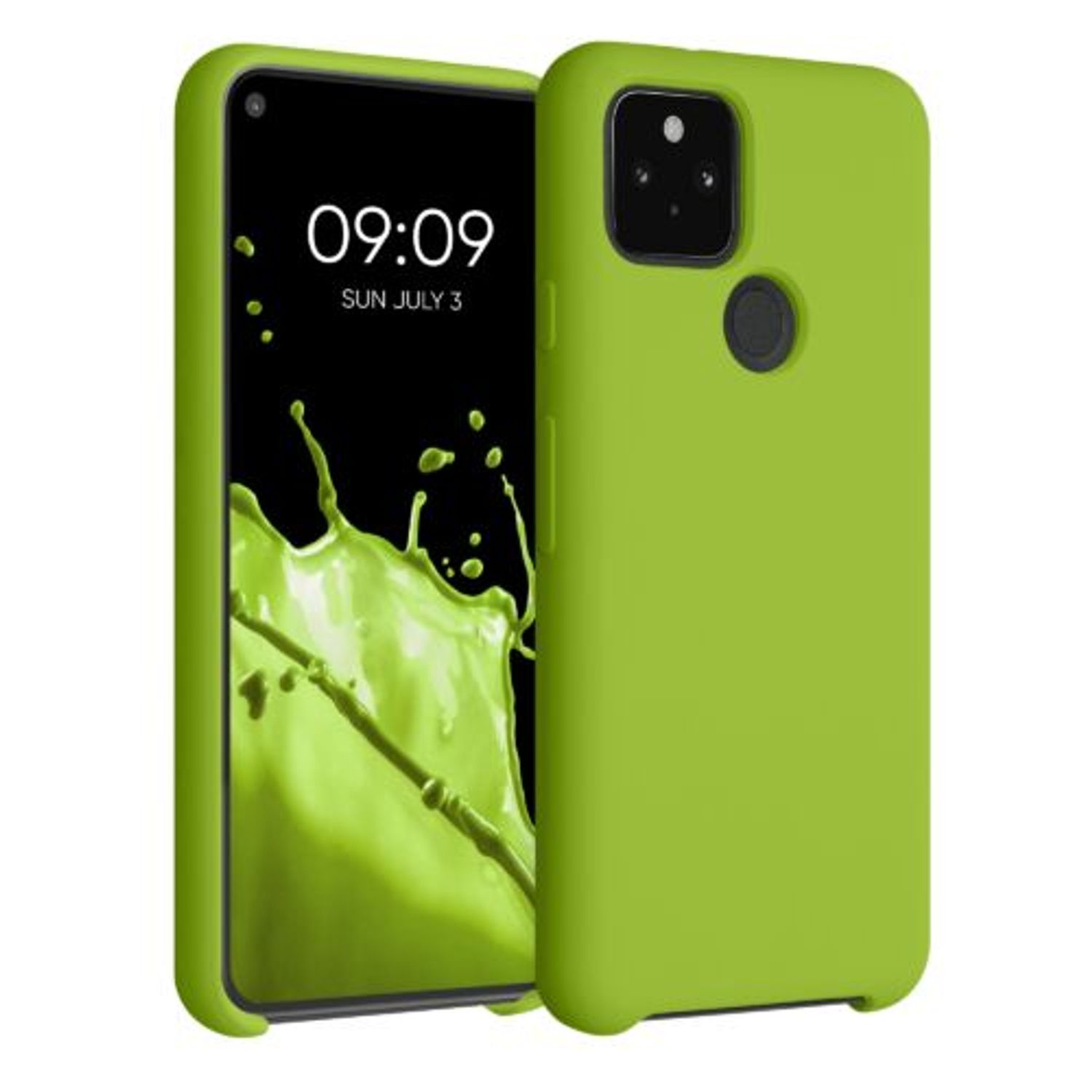 Husa pentru Google Pixel 5, Silicon, Verde, 53633.220 fotografia produsului
