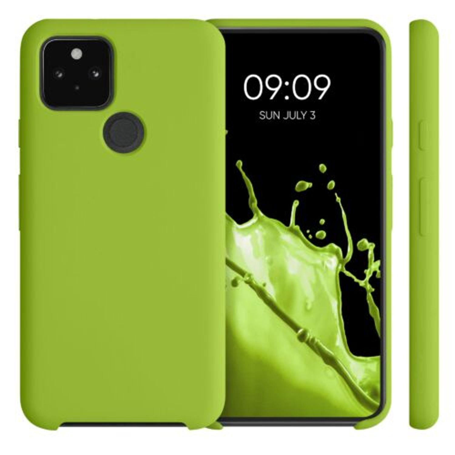 Husa pentru Google Pixel 5, Silicon, Verde, 53633.220 fotografia produsului View 2 L