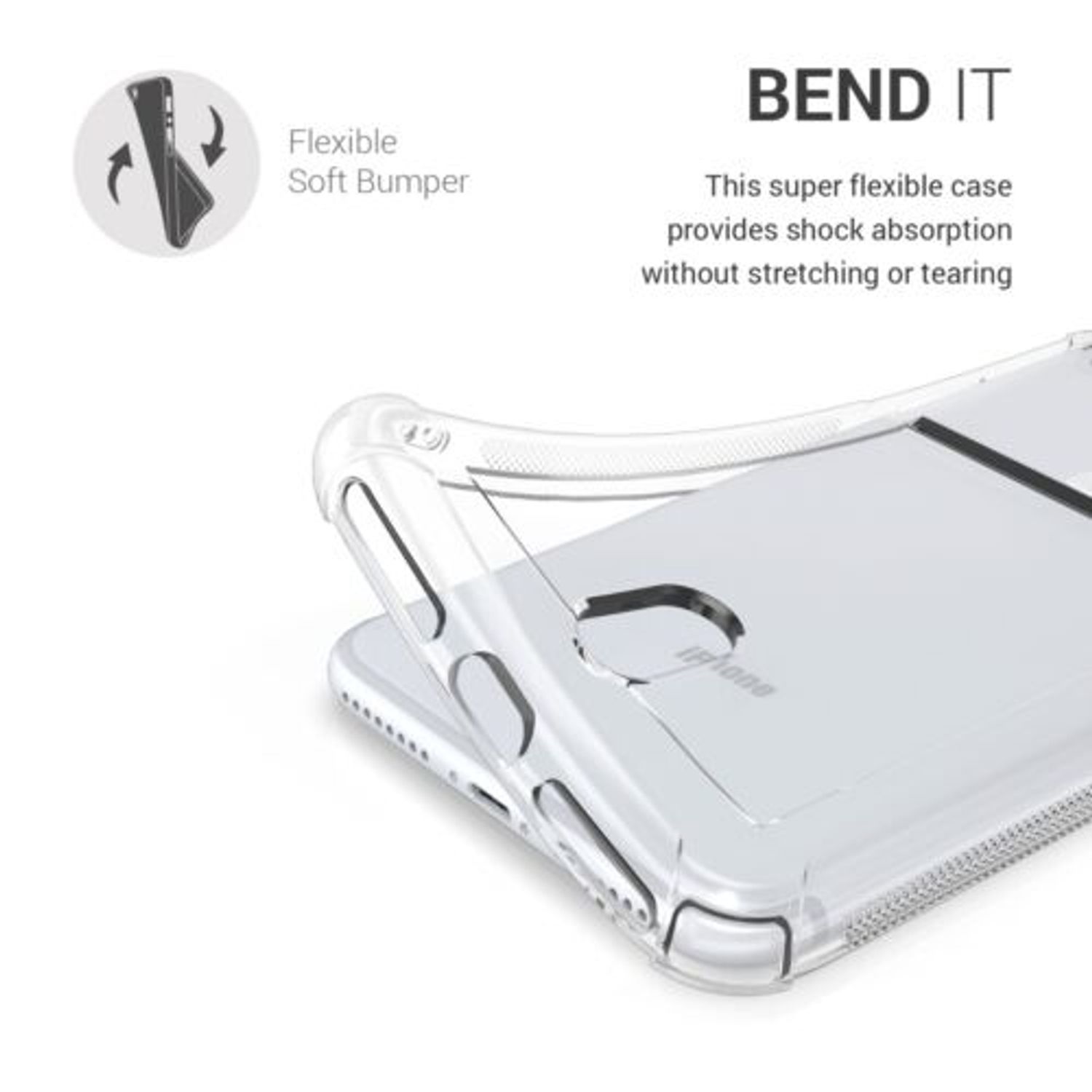 Husa pentru Apple iPhone 8/iPhone 7/iPhone SE 2, Silicon, Transparent, 47787.03 fotografia produsului View 17 L