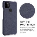 Husa pentru Google Pixel 5a, Textil, Albastru, 54994.17 fotografia produsului View 4 S
